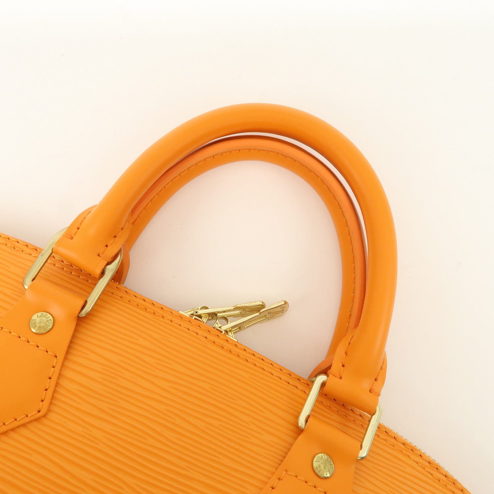 Louis Vuitton Epi Alma Hand Bag Mandarin Orange M5124H