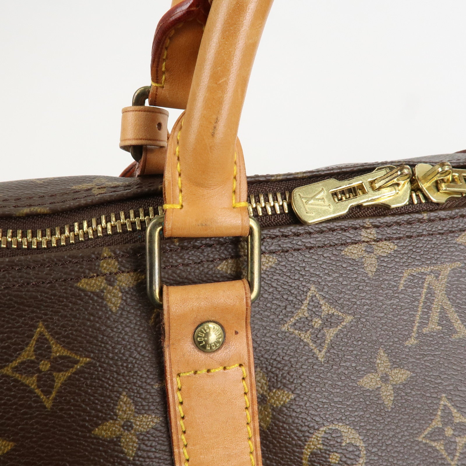 Louis Vuitton Monogram Keep All 60 Boston Bag Brown M41422