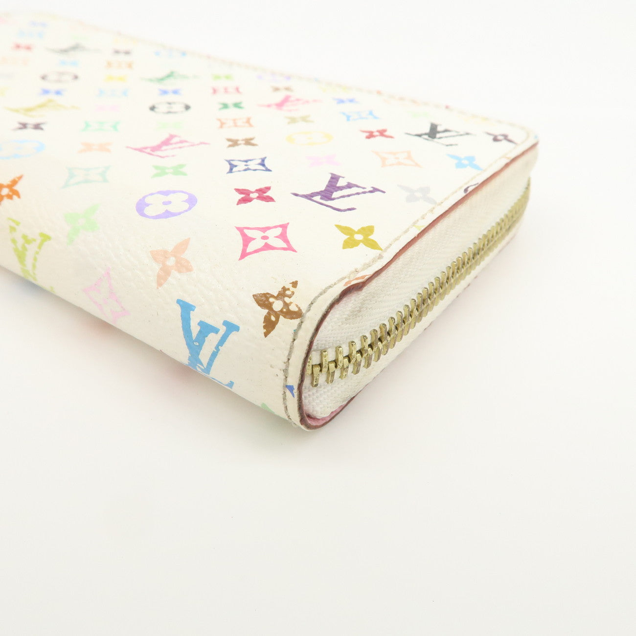 Louis Vuitton Monogram Multicolor Zippy Long Wallet Blanc M60241