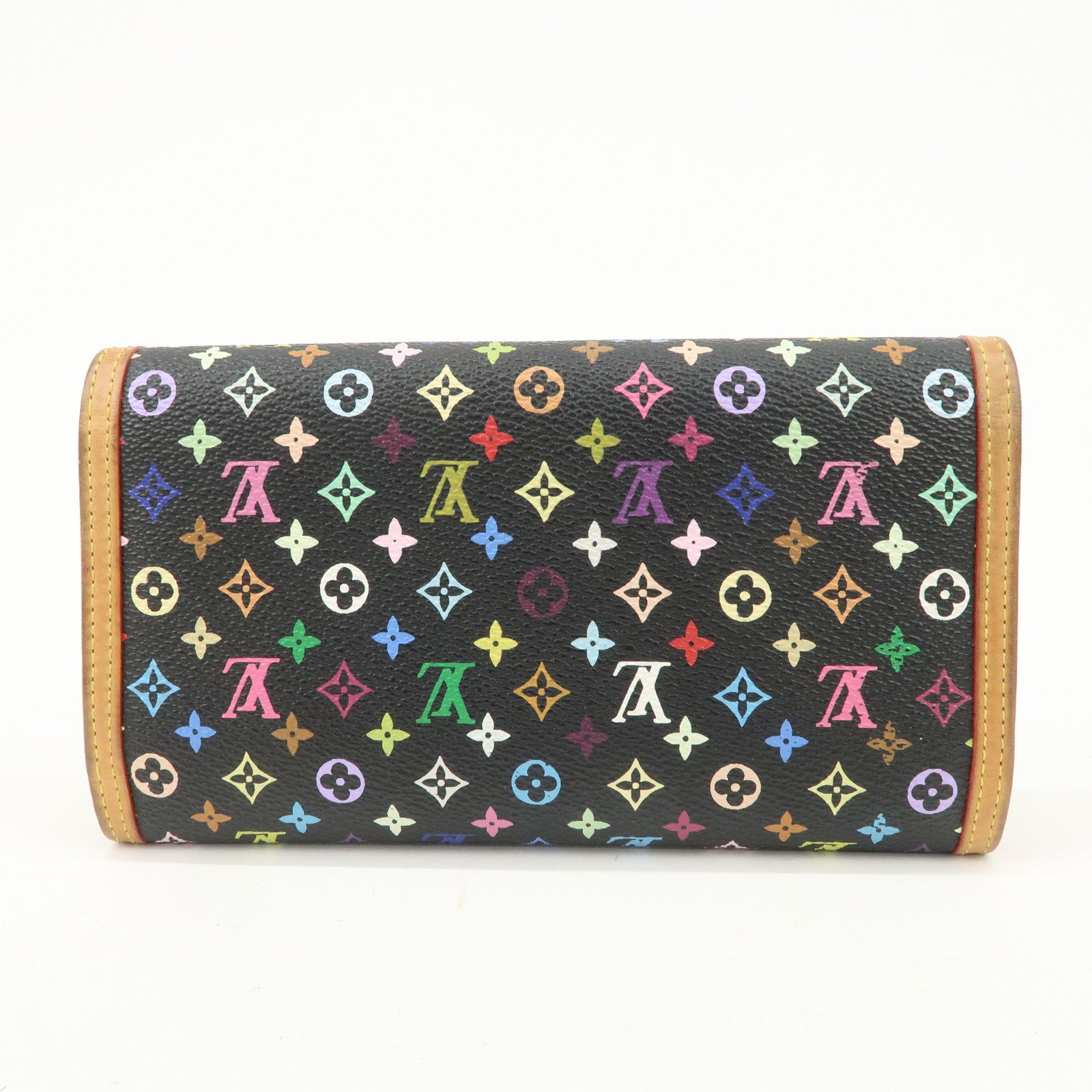 Louis Vuitton Monogram Multicolor Porte Trezor International M92658