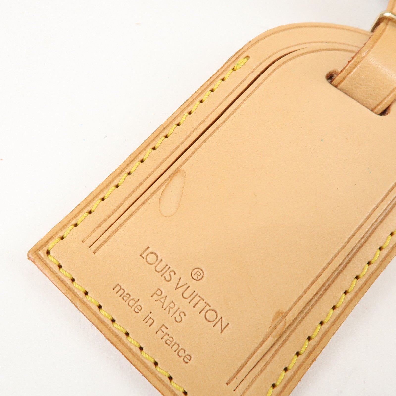 Louis Vuitton Set of 10 Nume Leather Name Tag & Poignet Natural Used