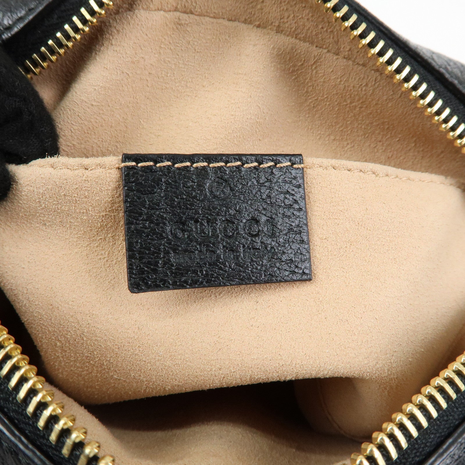 GUCCI Ophidia Sherry Leather Shoulder Crossbody Bag Black 517350