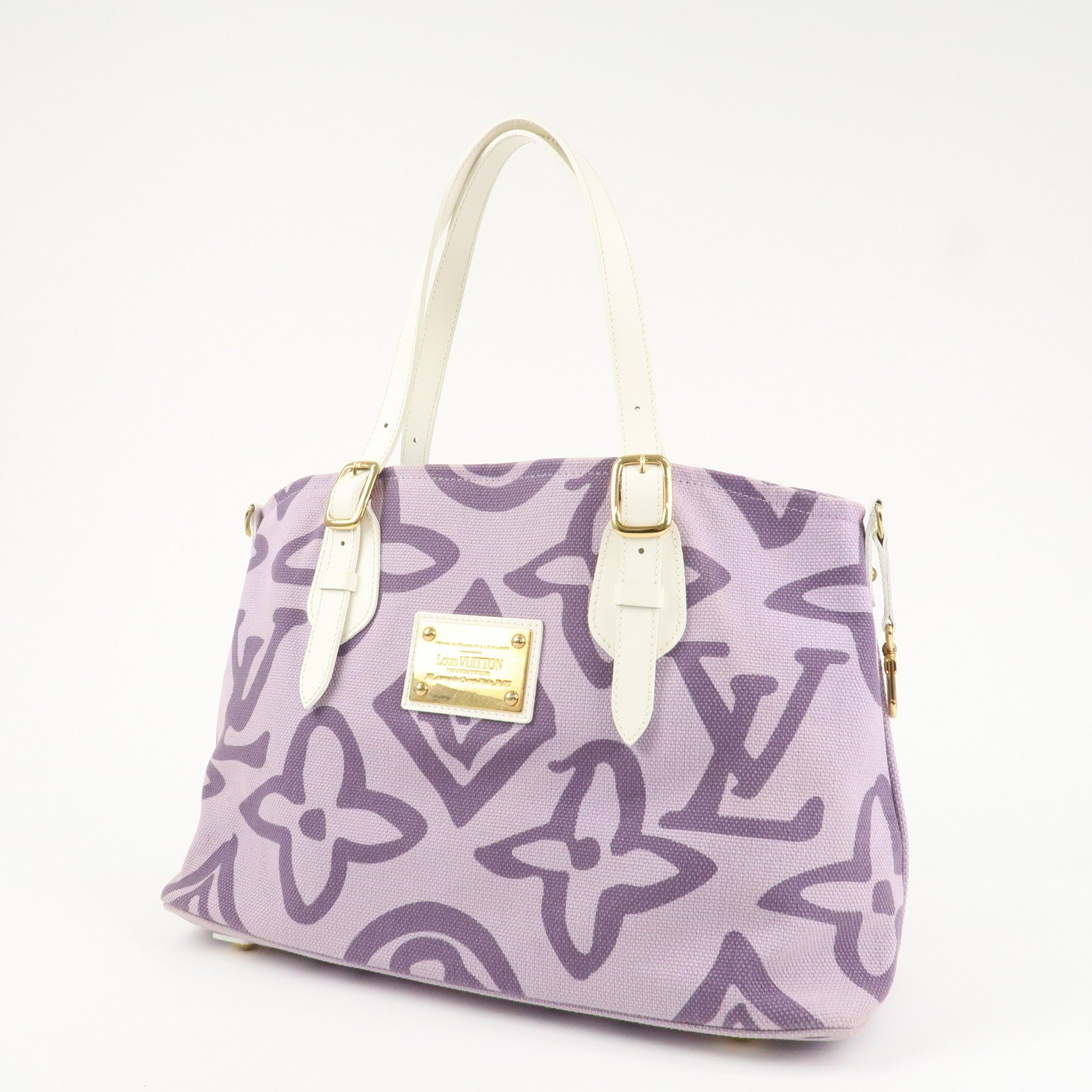 Louis Vuitton Cruise Line Canvas Tahitienne PM Tote Bag M95680 Used