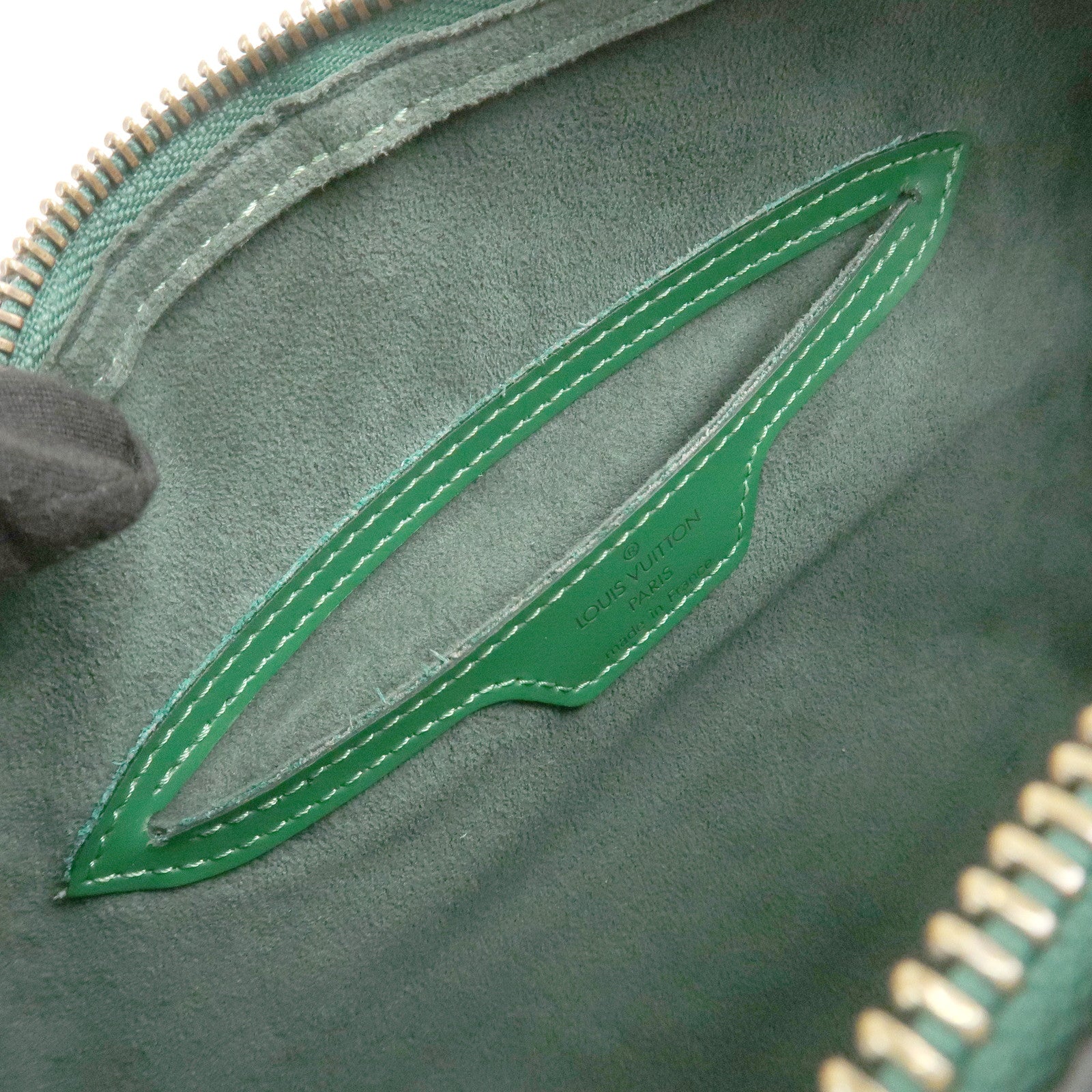 Louis Vuitton Epi Leather Soufflot Hand Bag Borneo Green M52224