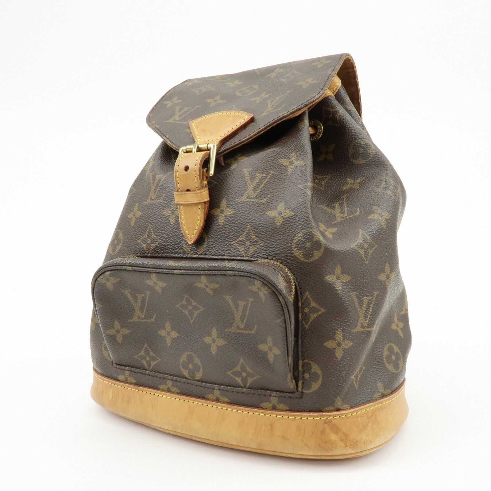 Louis Vuitton Monogram Montsouris MM Backpack Rucksack Brown M51136