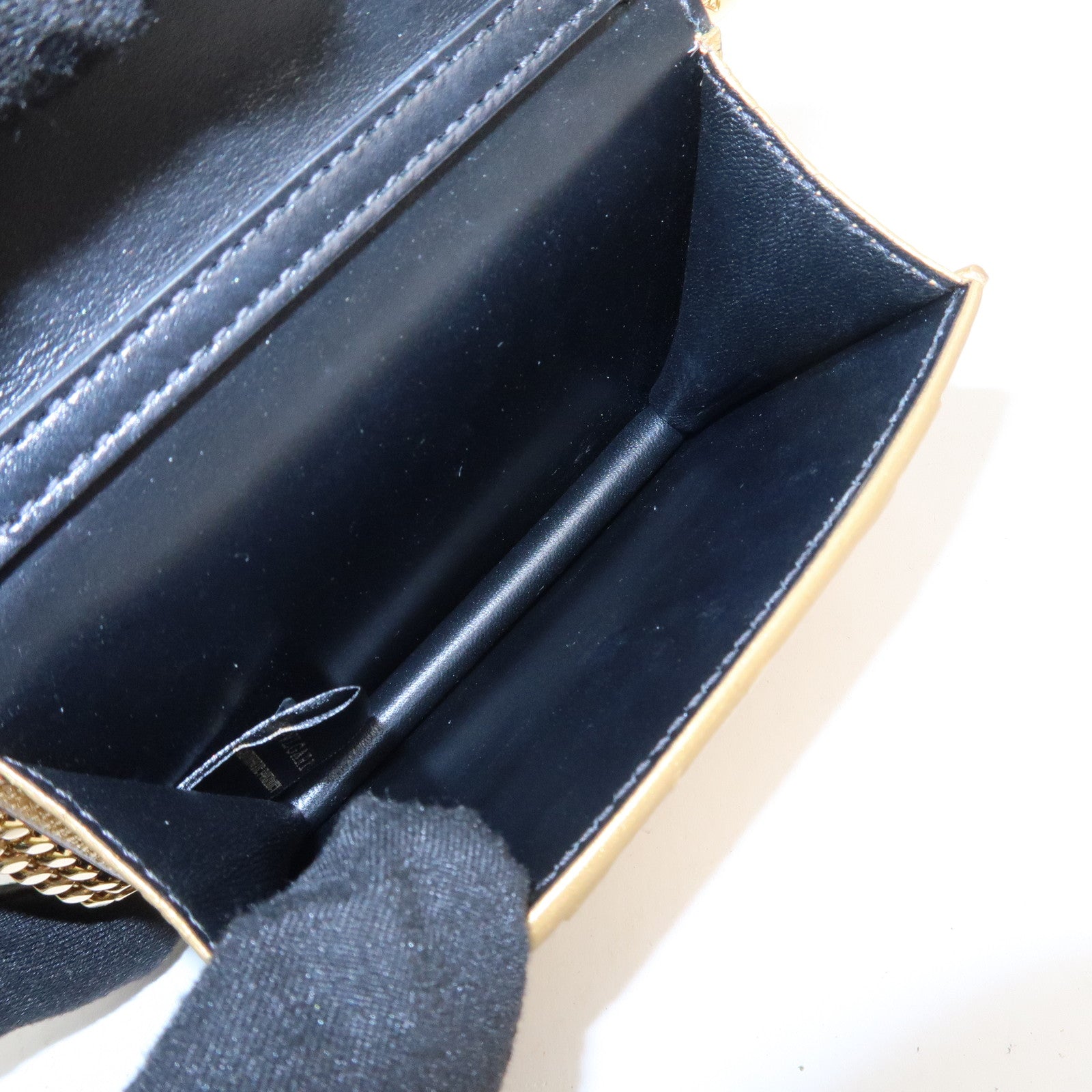 BVLGARI Serpenti Forever Leather Bag Charm Gold