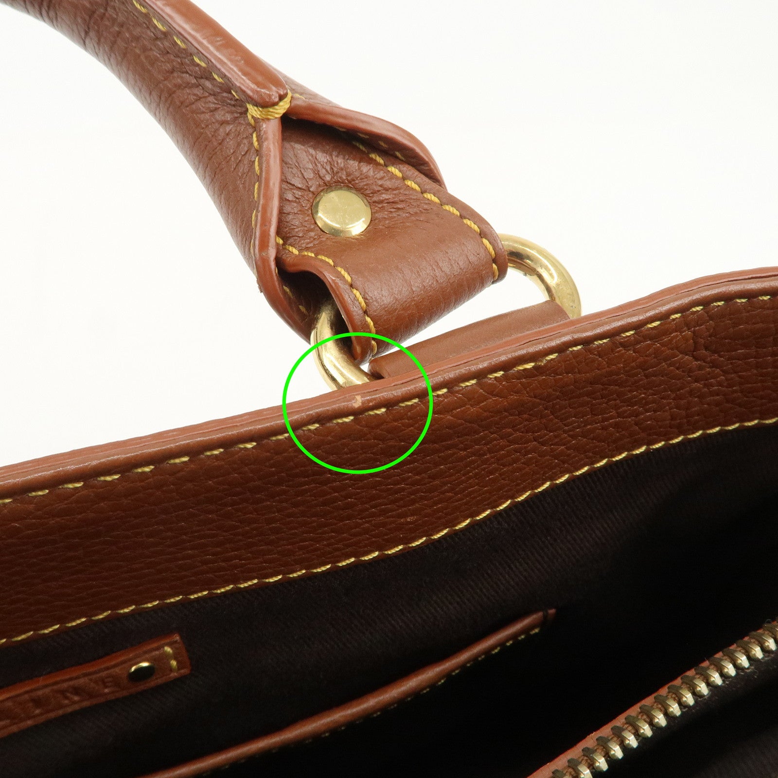 CELINE Macadam Denim Leather Boogie Bag Blue Brown