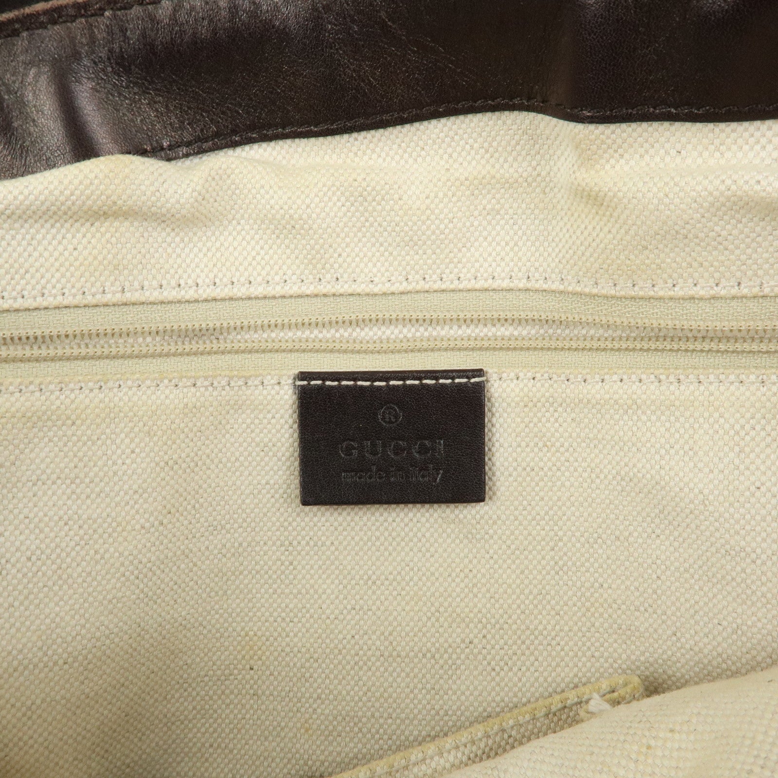 GUCCI Sukey Interlocking G GG Canvas Leather 2Way Bag Brown 247902