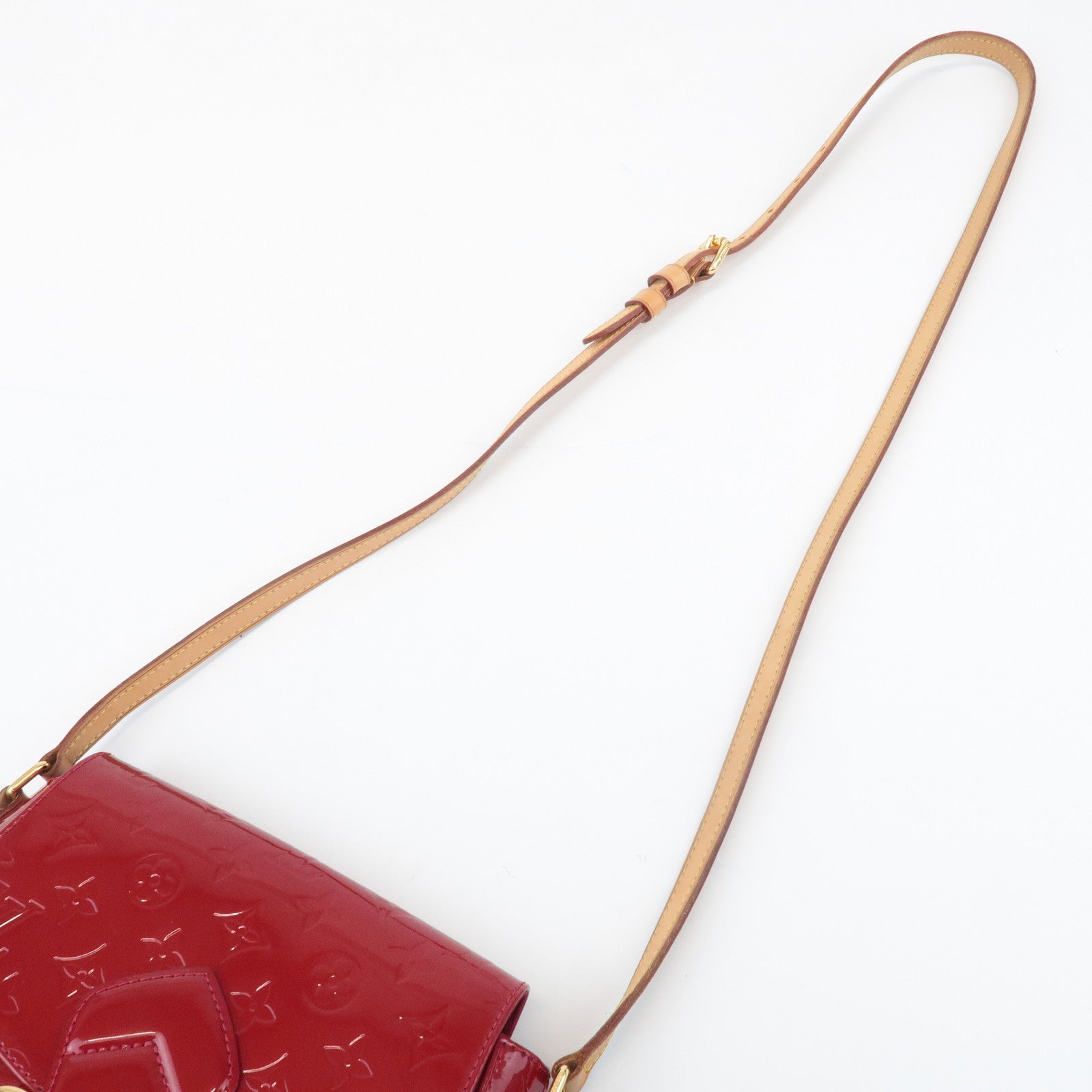 Louis Vuitton Vernis Leather Bellflower GM Pomme d'Amour M91708