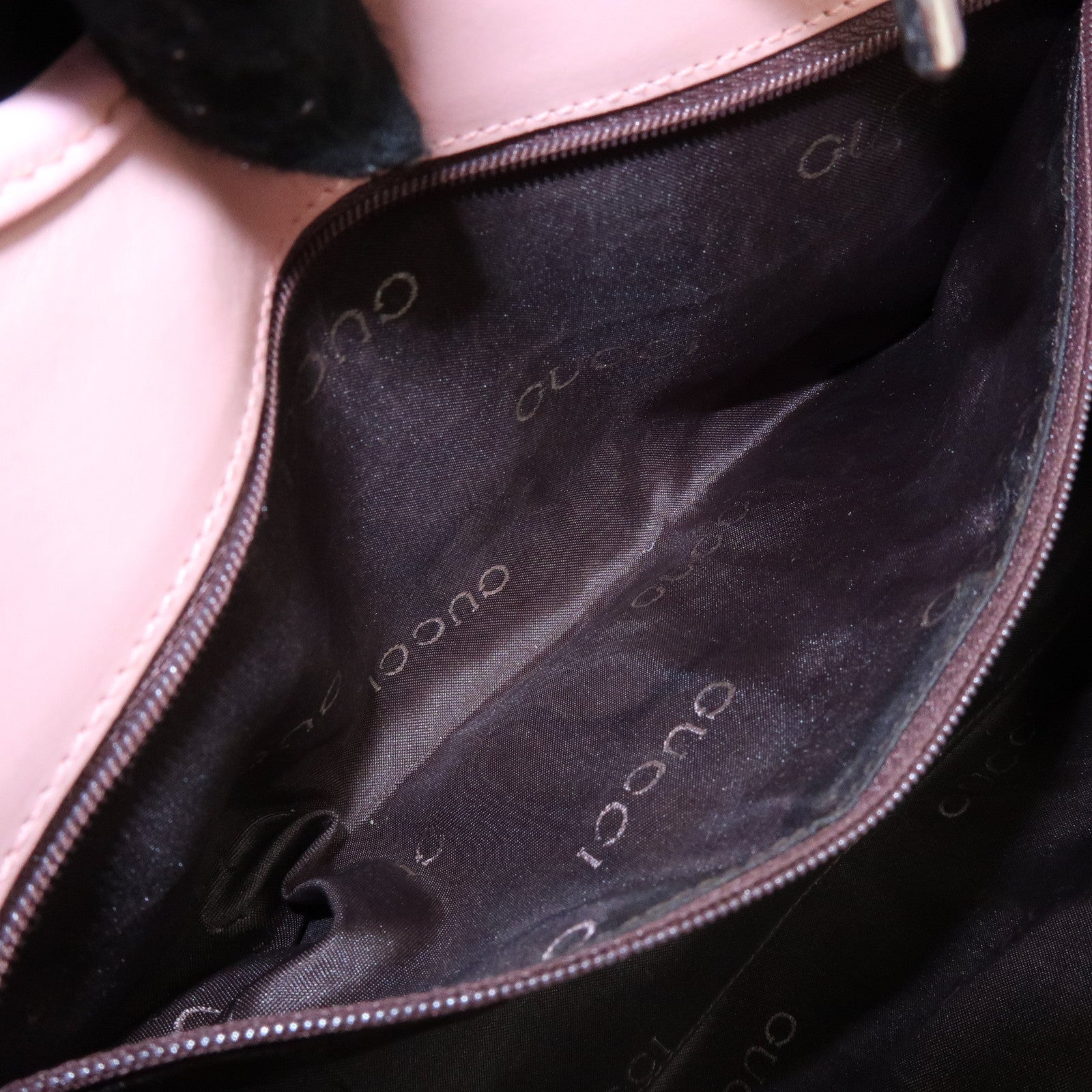 GUCCI Jackie GG Canvas Leather Shoulder Bag Pink 002・1067