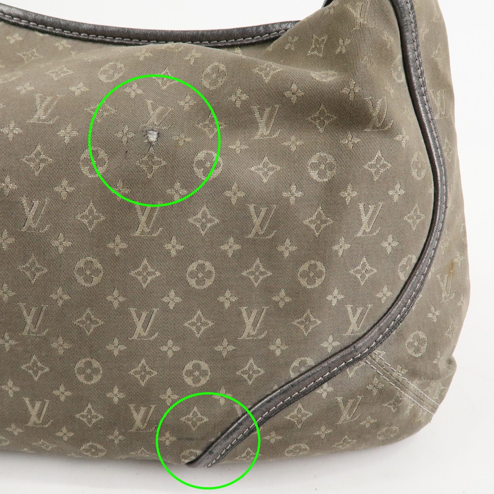 Louis Vuitton Monogram Mini Lin Manon MM ShoulderBag Platine M95618