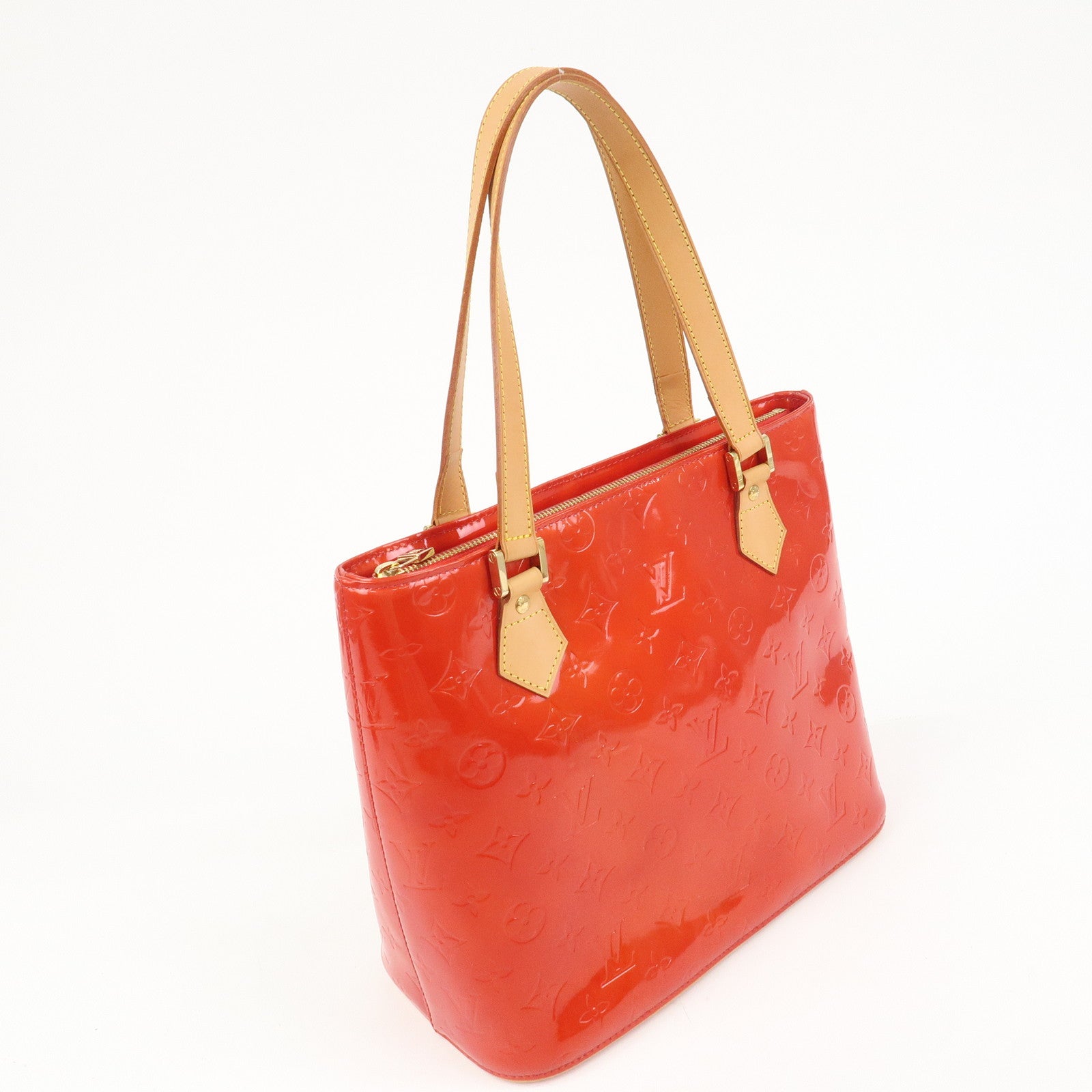 Louis Vuitton Monogram Vernis Leather Houston Hand Bag RougeM91092