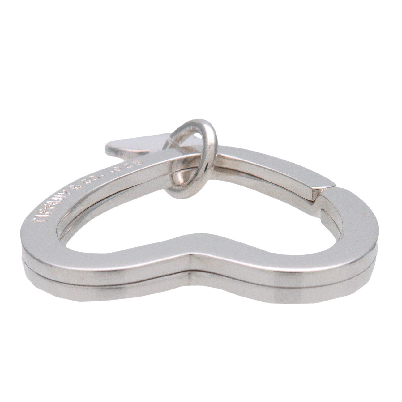 Tiffany & Co Heart Key Ring Key Charm SV925 Silver