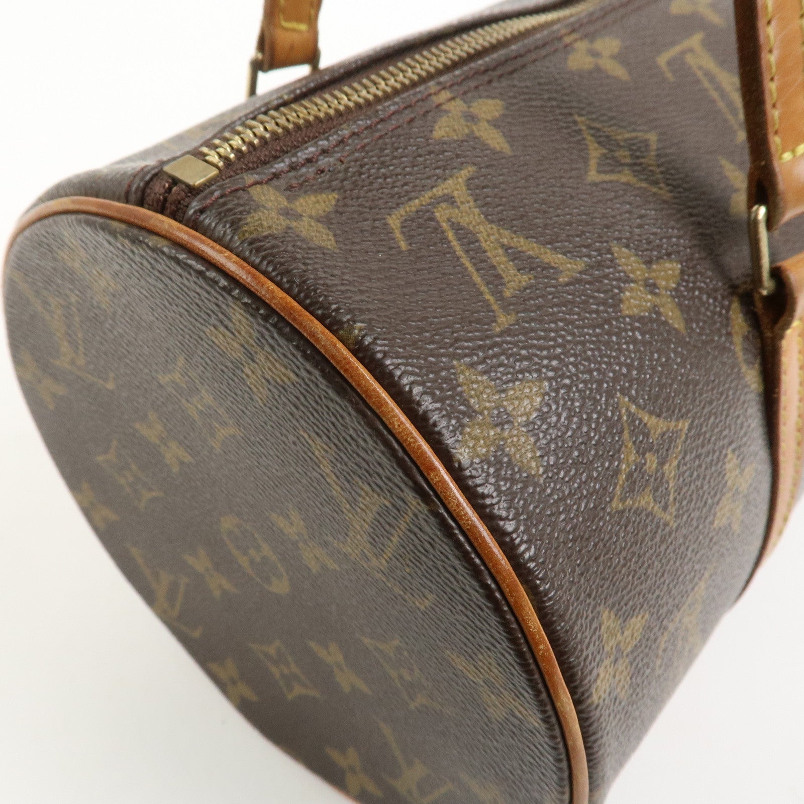Louis Vuitton Monogram Papillon 30 Hand Bag Brown M51385
