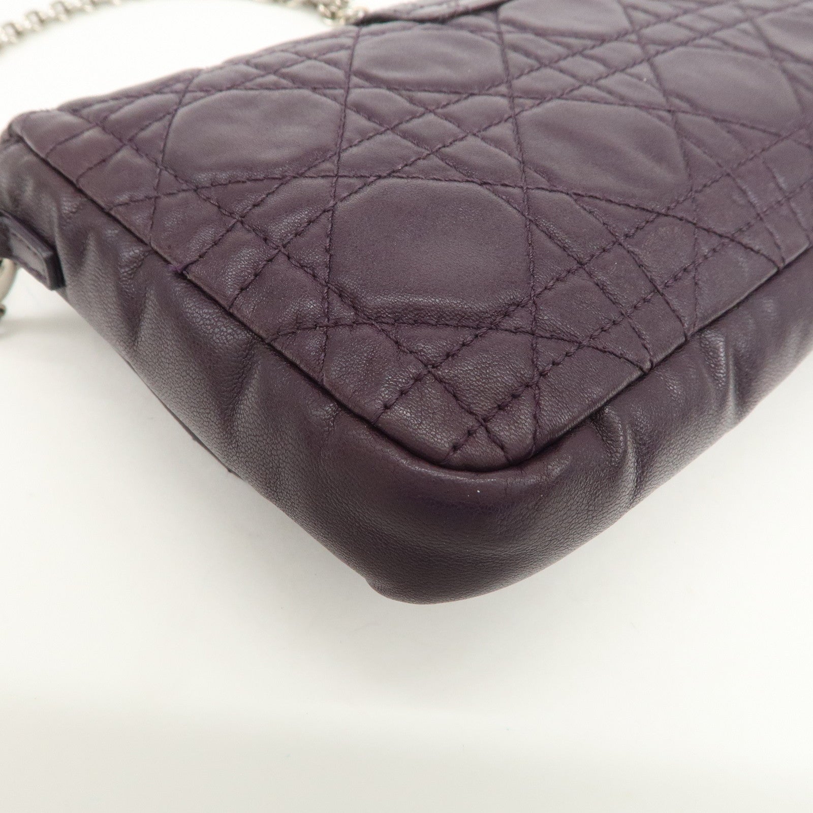 Christian Dior Cannage Shoulder Bag Crossbody Bag 007-LU-0130