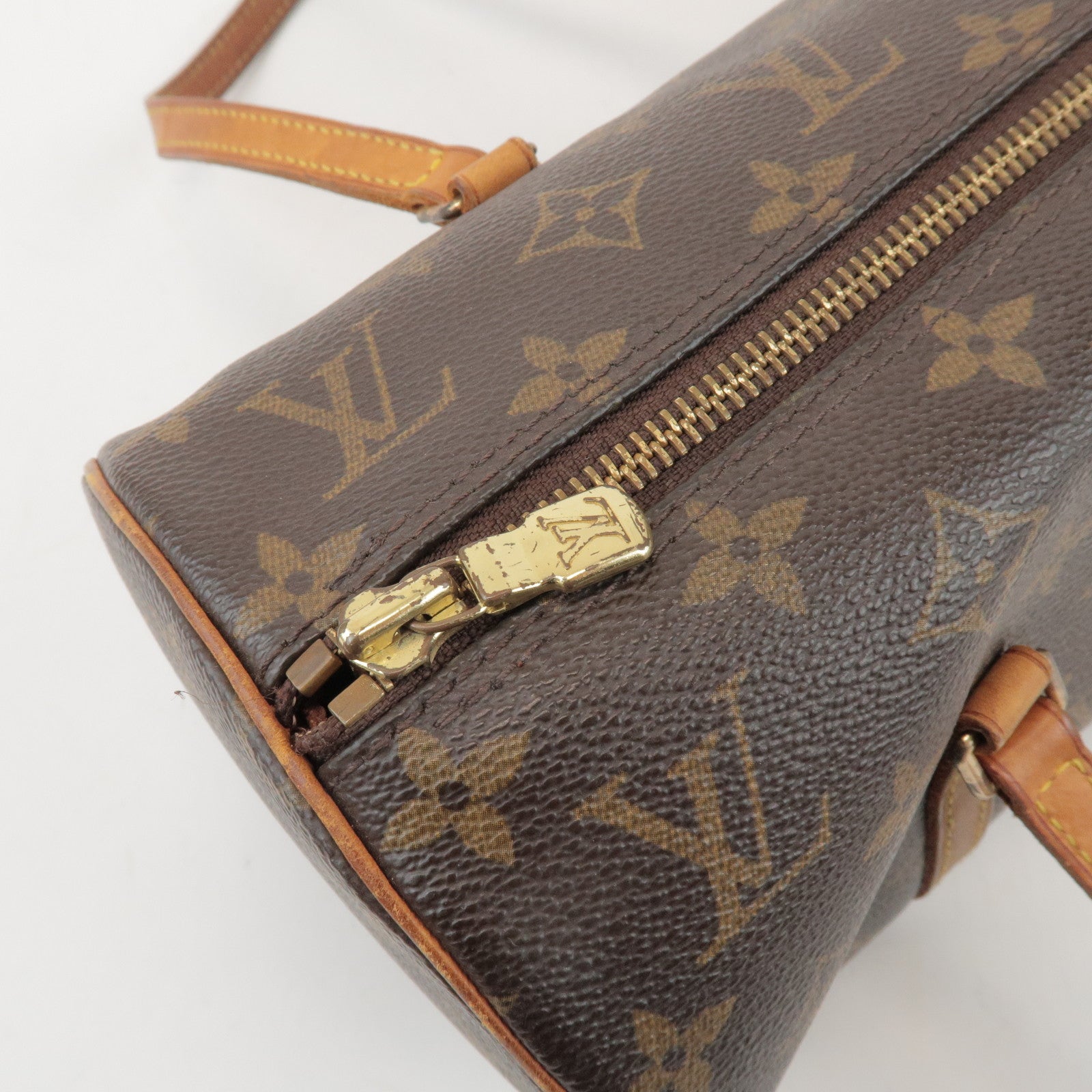 Louis Vuitton Monogram Papillon 30 Hand Bag Brown M51385