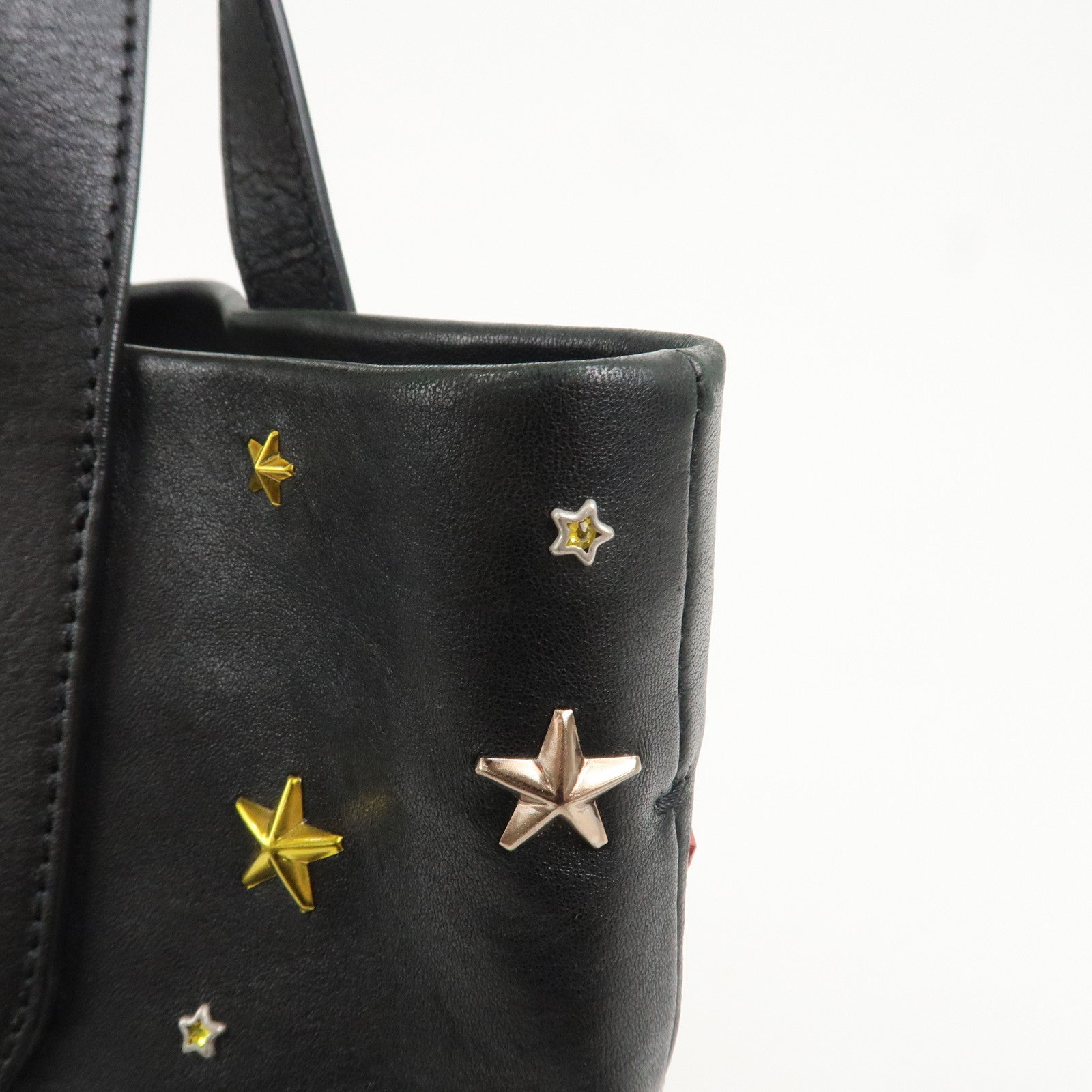 JIMMY CHOO Studs Leather 2Way Bag Shoulder Bag Japan Ltd