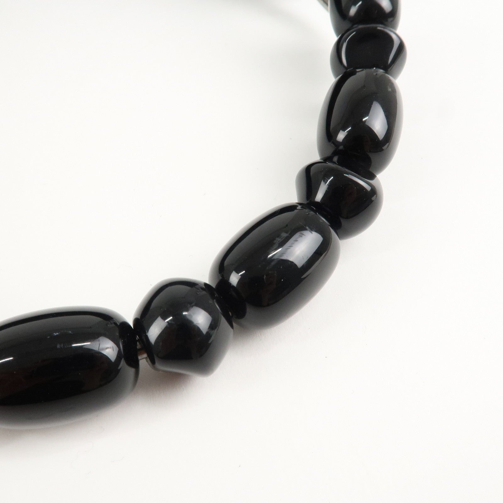 Christian Dior Maris Pearl Denim Shoulder Bag Hand Bag Black Used