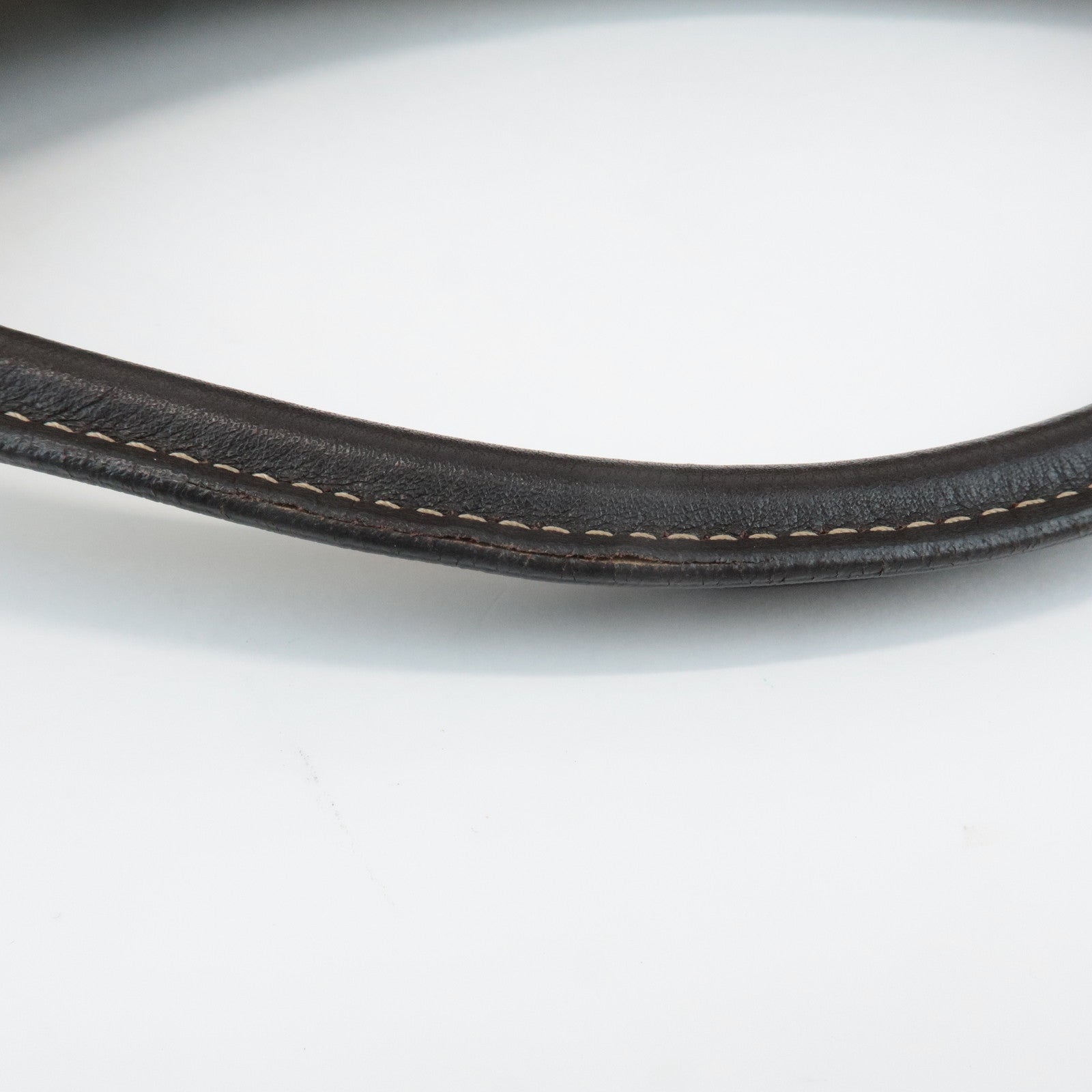 GUCCI Abbey GG Canvas Leather Shoulder Bag Hand Bag Beige Brown 189833 Used