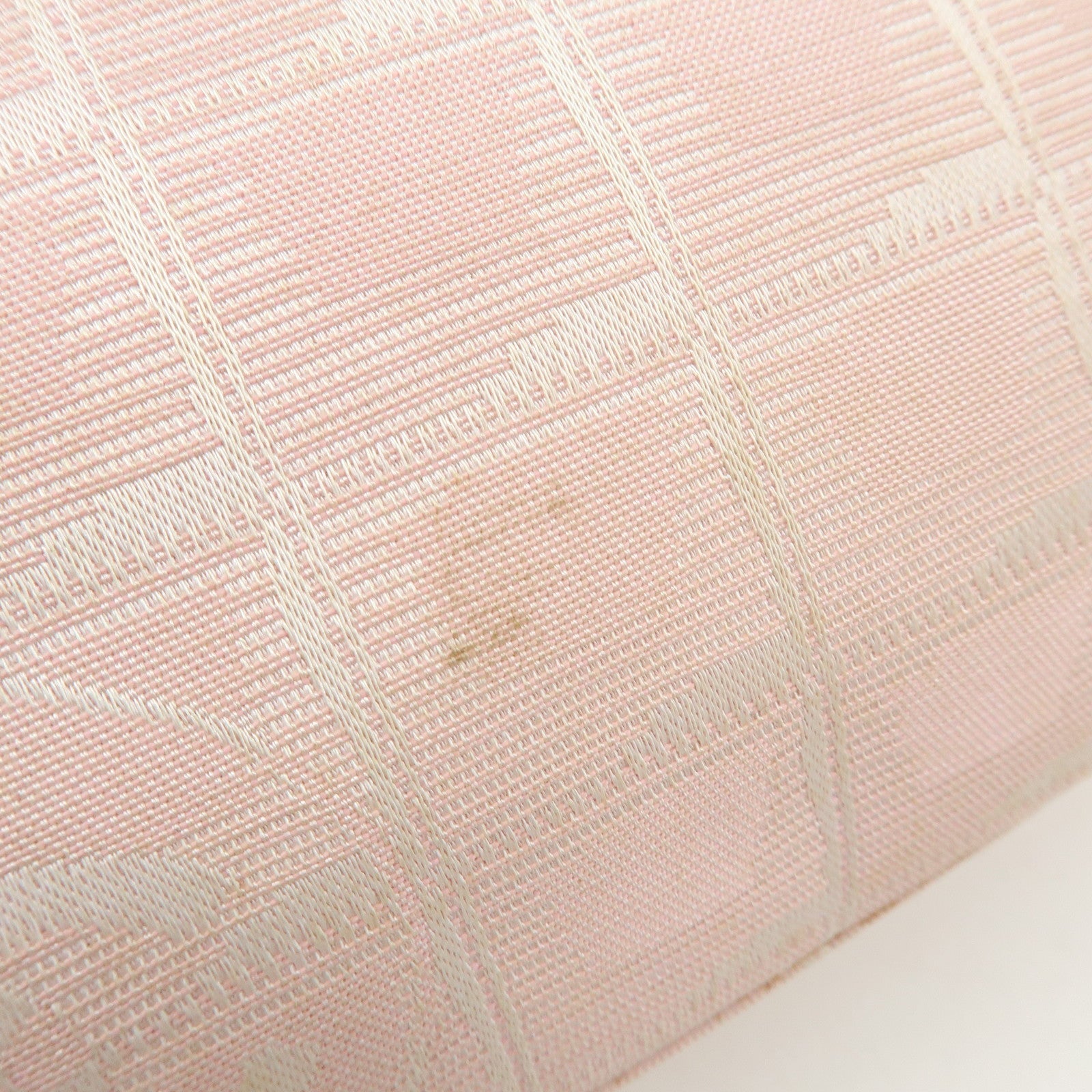 CHANEL New Travel Line Nylon Jacquard Leather Tote Bag Pink