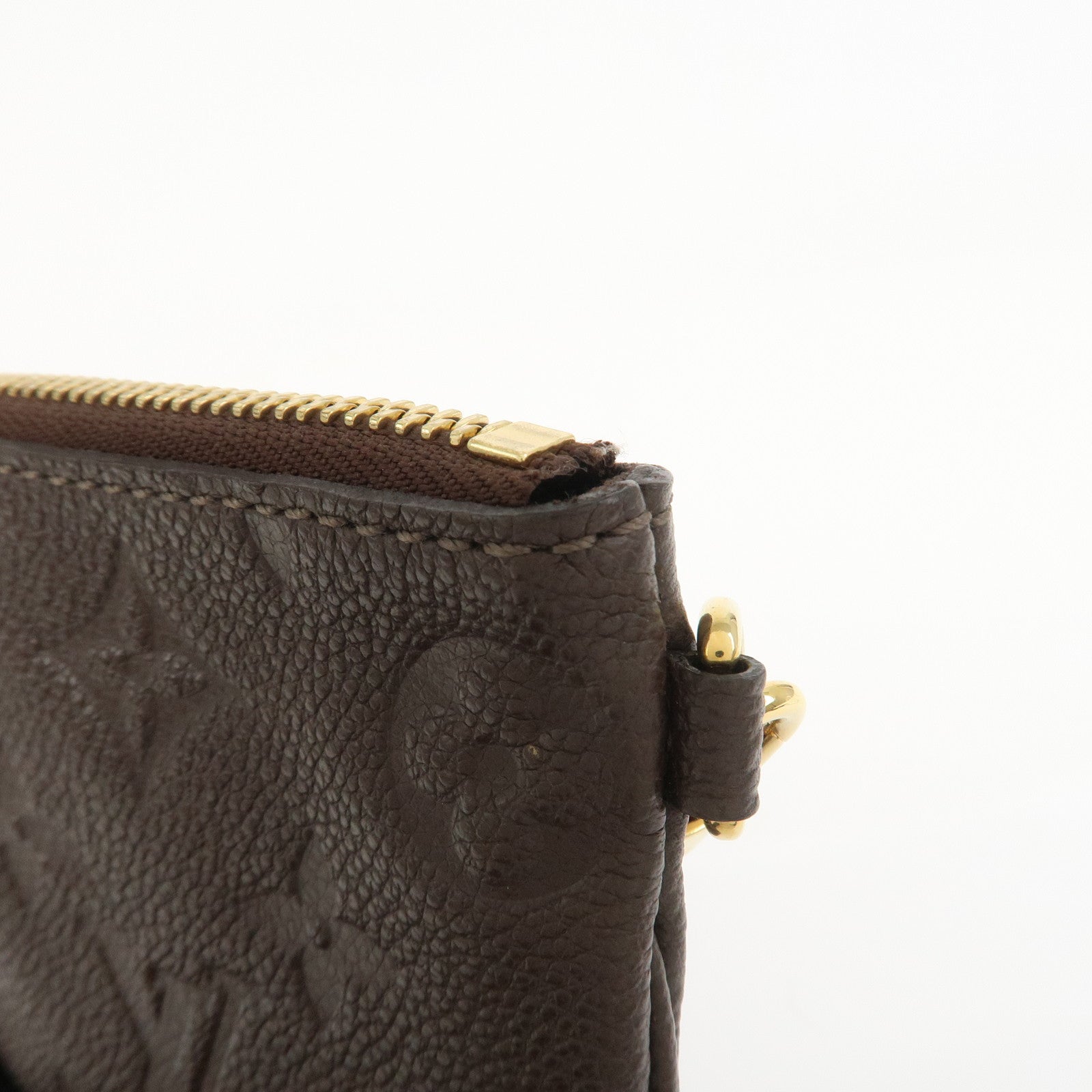 Louis Vuitton Monogram Empreinte Leather Pouch For Citadines Taupe