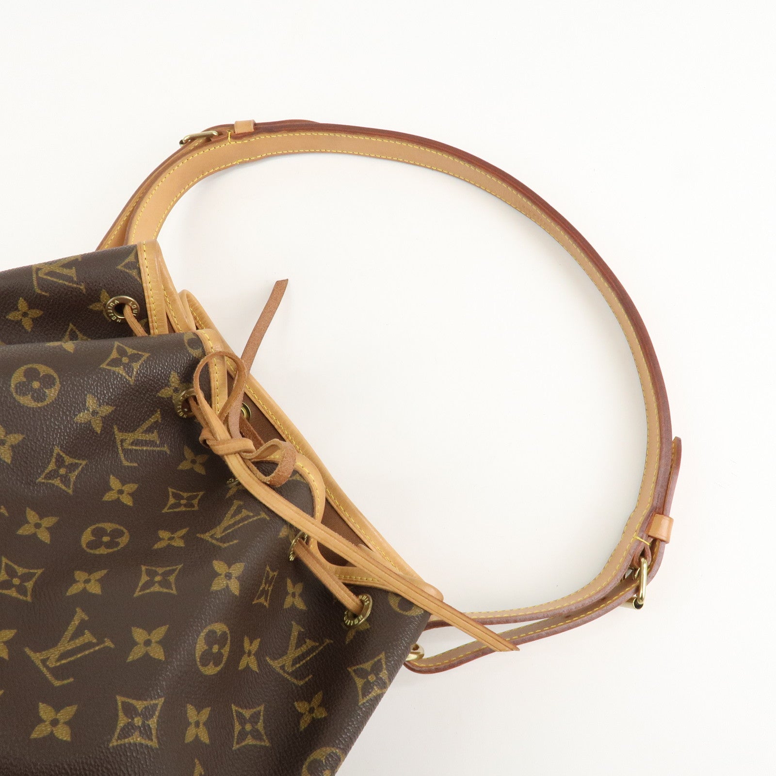 Louis Vuitton Monogram Noe Shoulder Bag Hand Bag Brown M42224 Used