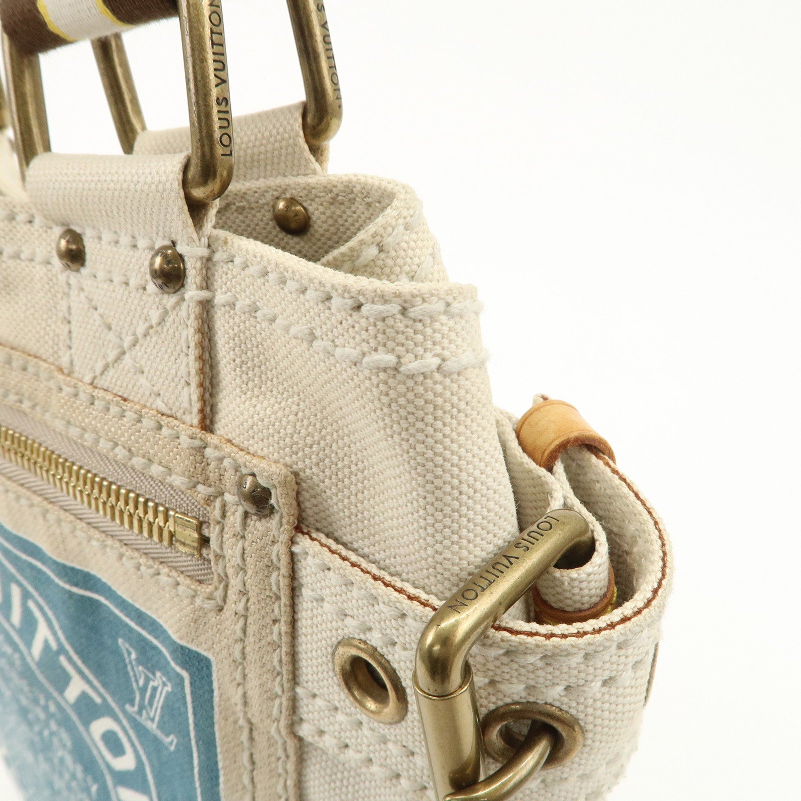 Louis Vuitton Cruise Line Globe Shopper MM Shoulder Bag M95114 Used