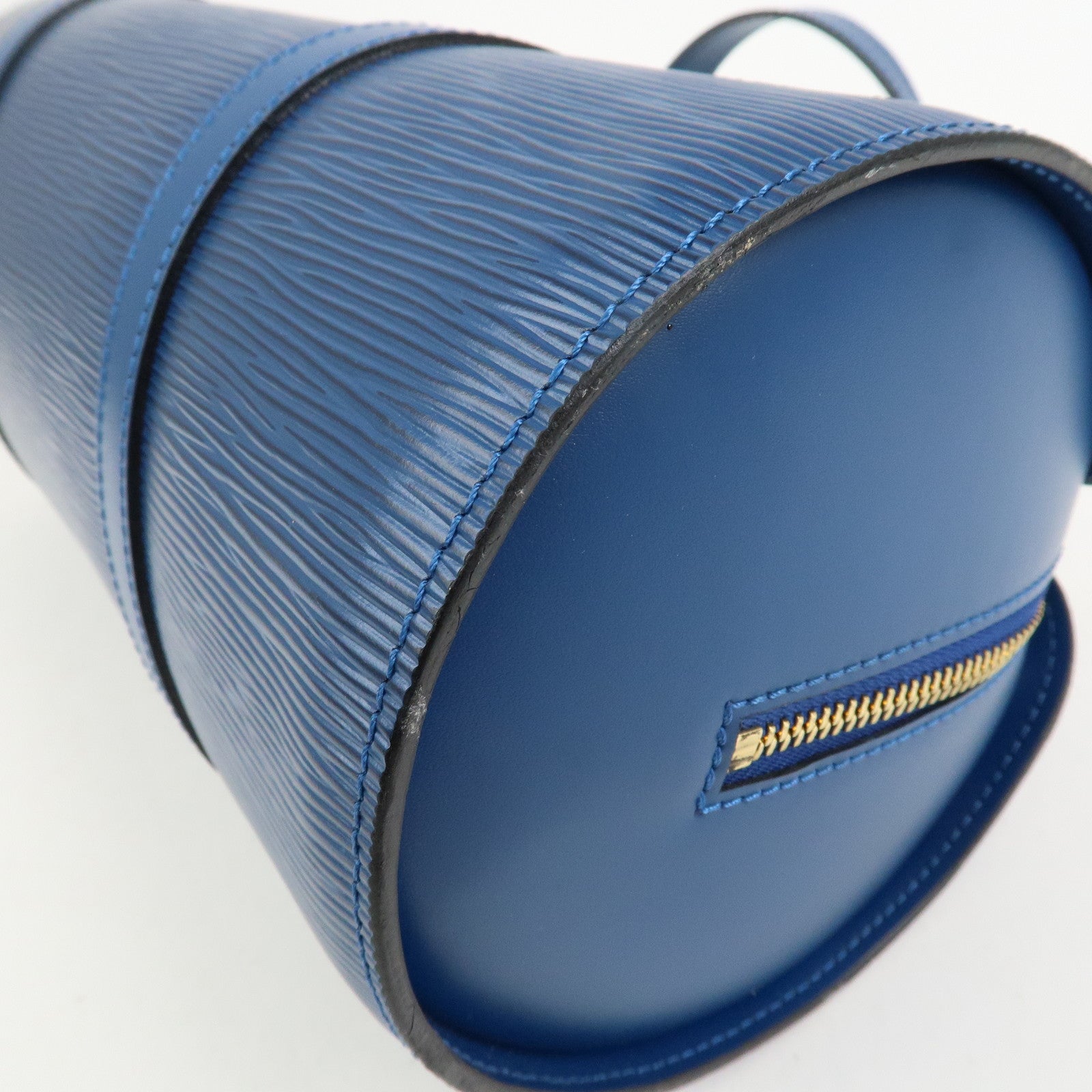 Louis Vuitton Epi Soufflot Shoulder Bag Hand Bag Toledo Blue M52225