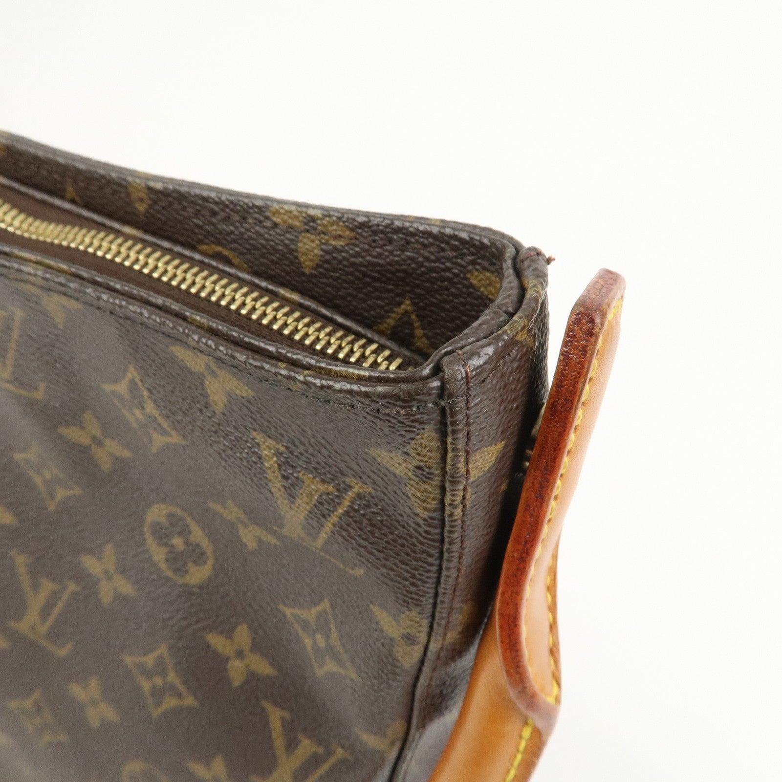 Louis Vuitton Monogram Looping GM Shoulder Bag Brown M51145