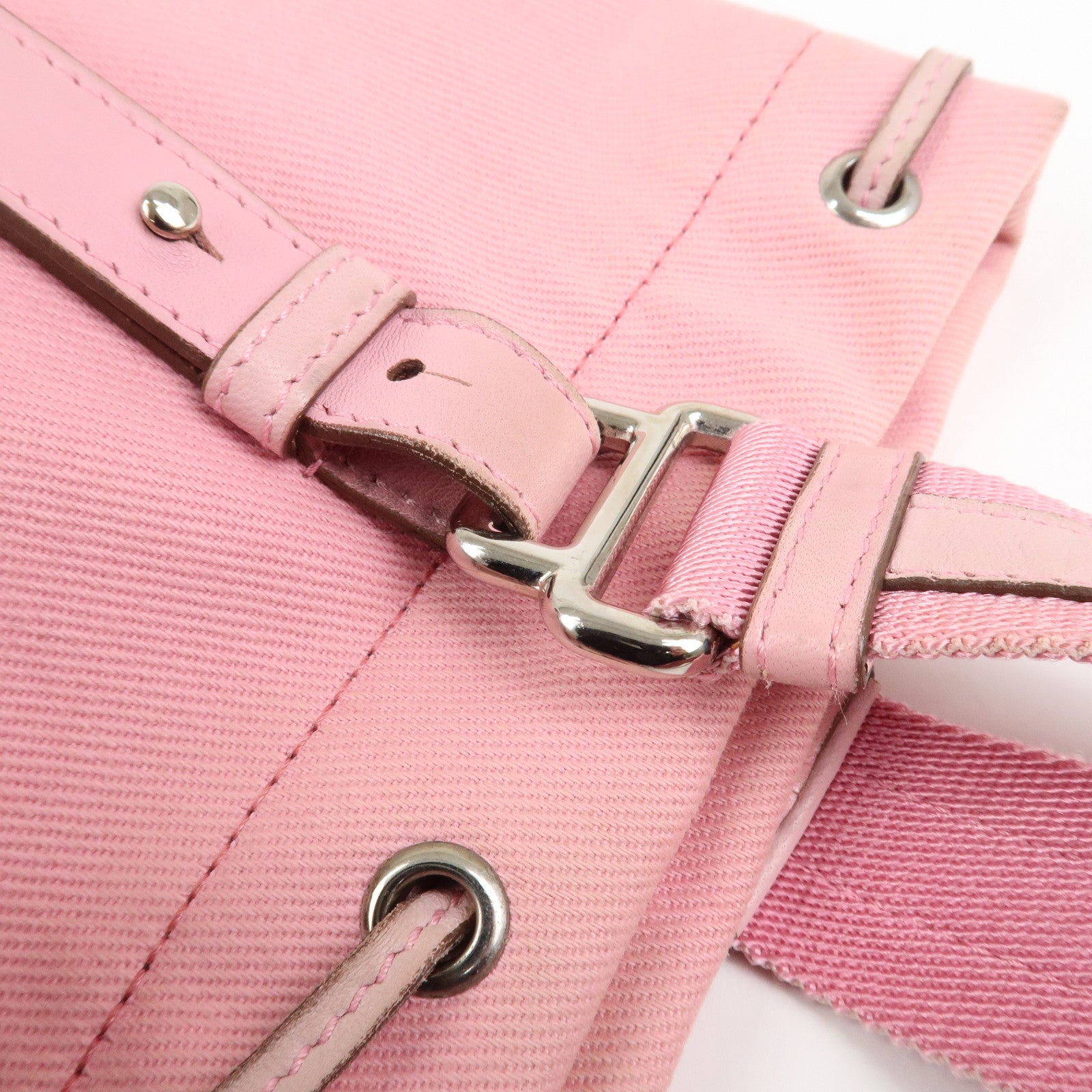 Saint Laurent Canvas Leather Kahara Tote Bag Shoulder Bag 121631 Used
