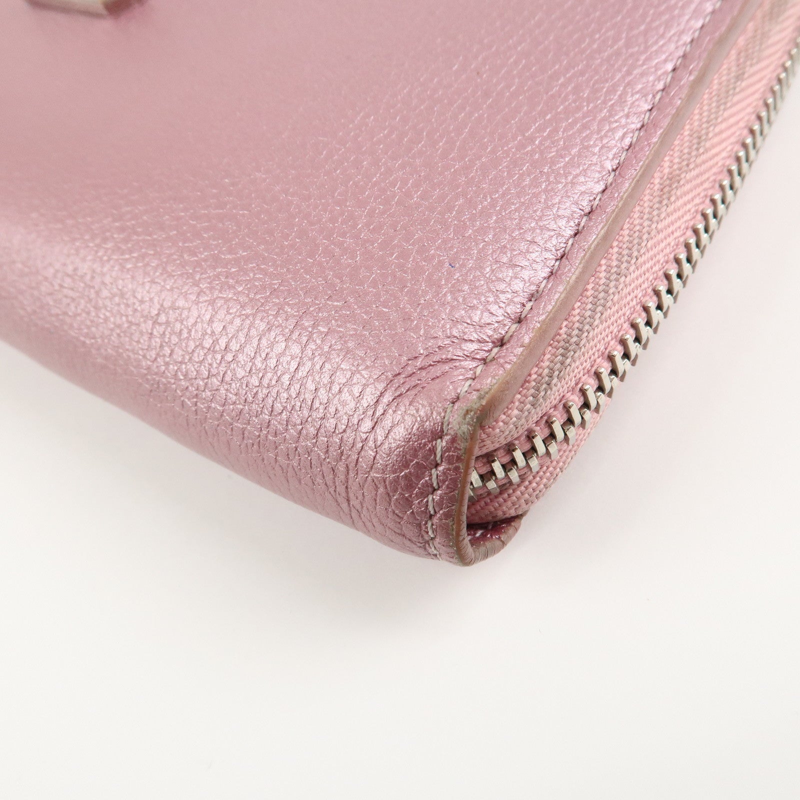 Louis Vuitton Calf Leather Zippy Lock Me Wallet Crystal Rose M69812 Used