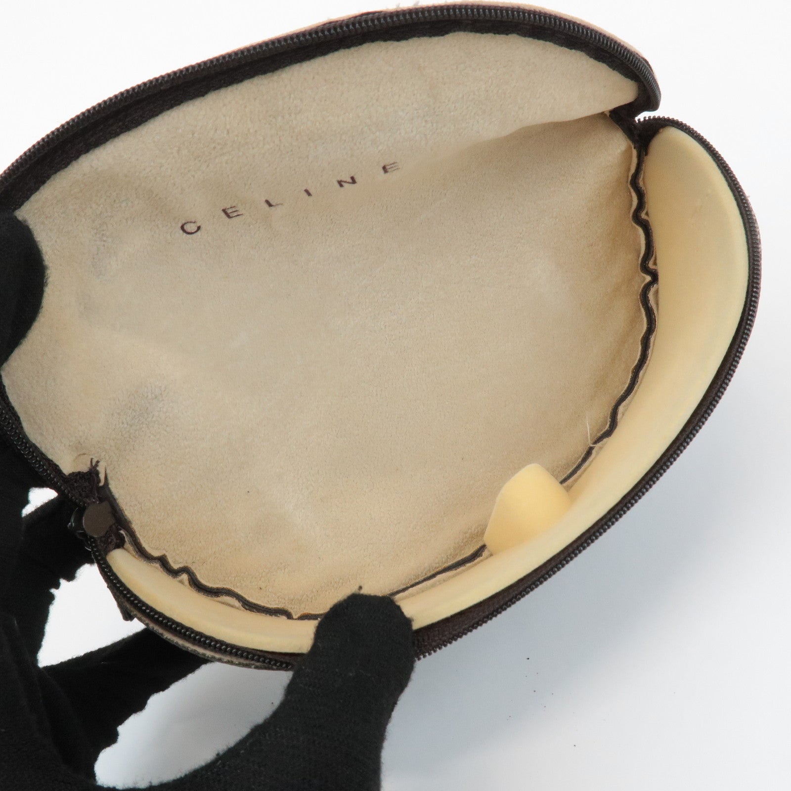 CELINE Plastic Sunglasses Red Silver SC1336S Used