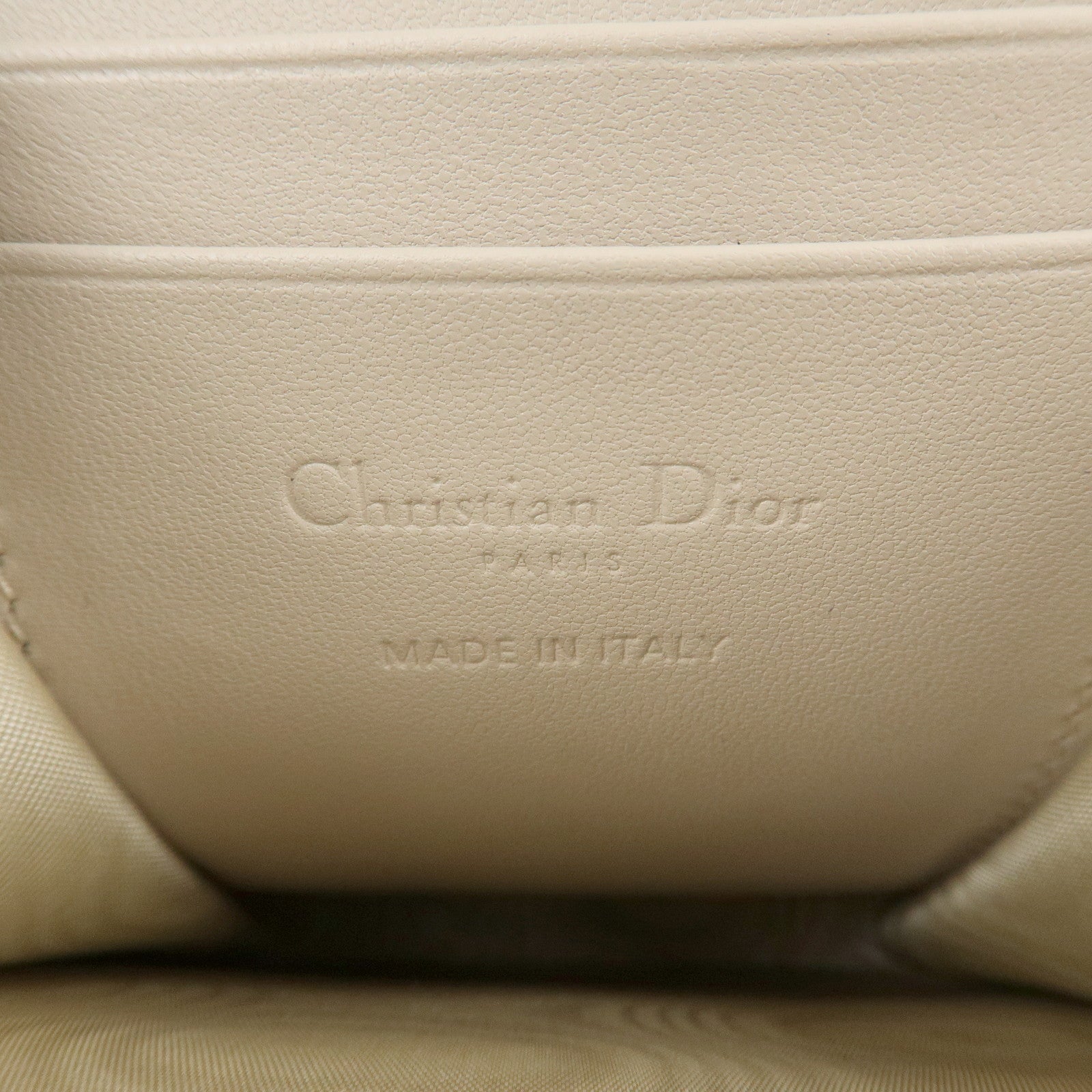 Christian Dior Lady Dior Call'in Dior Cannage Lamb Skin Phone Holder Used