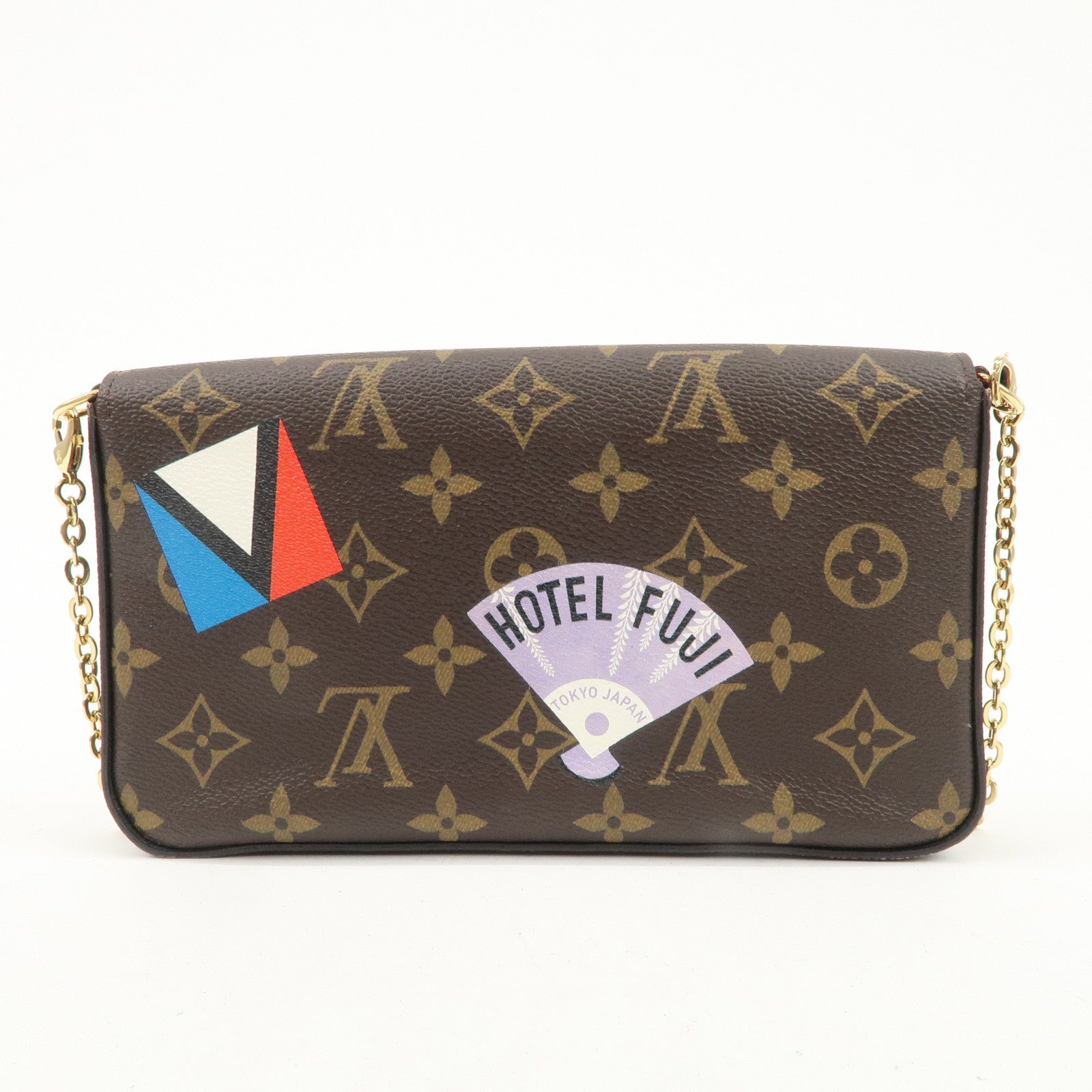 Louis Vuitton Monogram Pochette Félicie My World Tour Brown M62145 Used