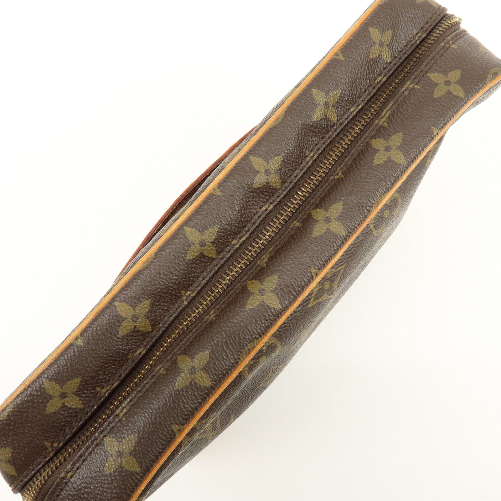 Louis Vuitton Monogram Compiegne 28 Pouch Clutch Bag Brown M51845