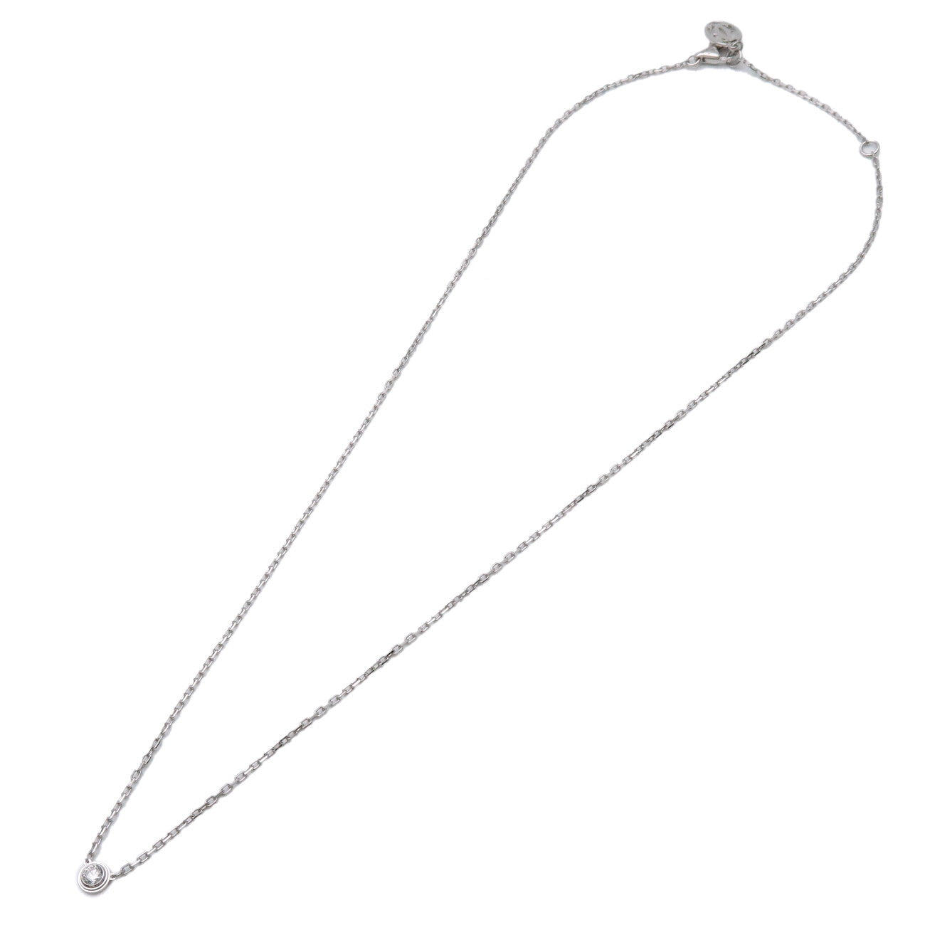 Cartier Diamants Legers Necklace SM Diamond D'amour 0.09ct 750WG