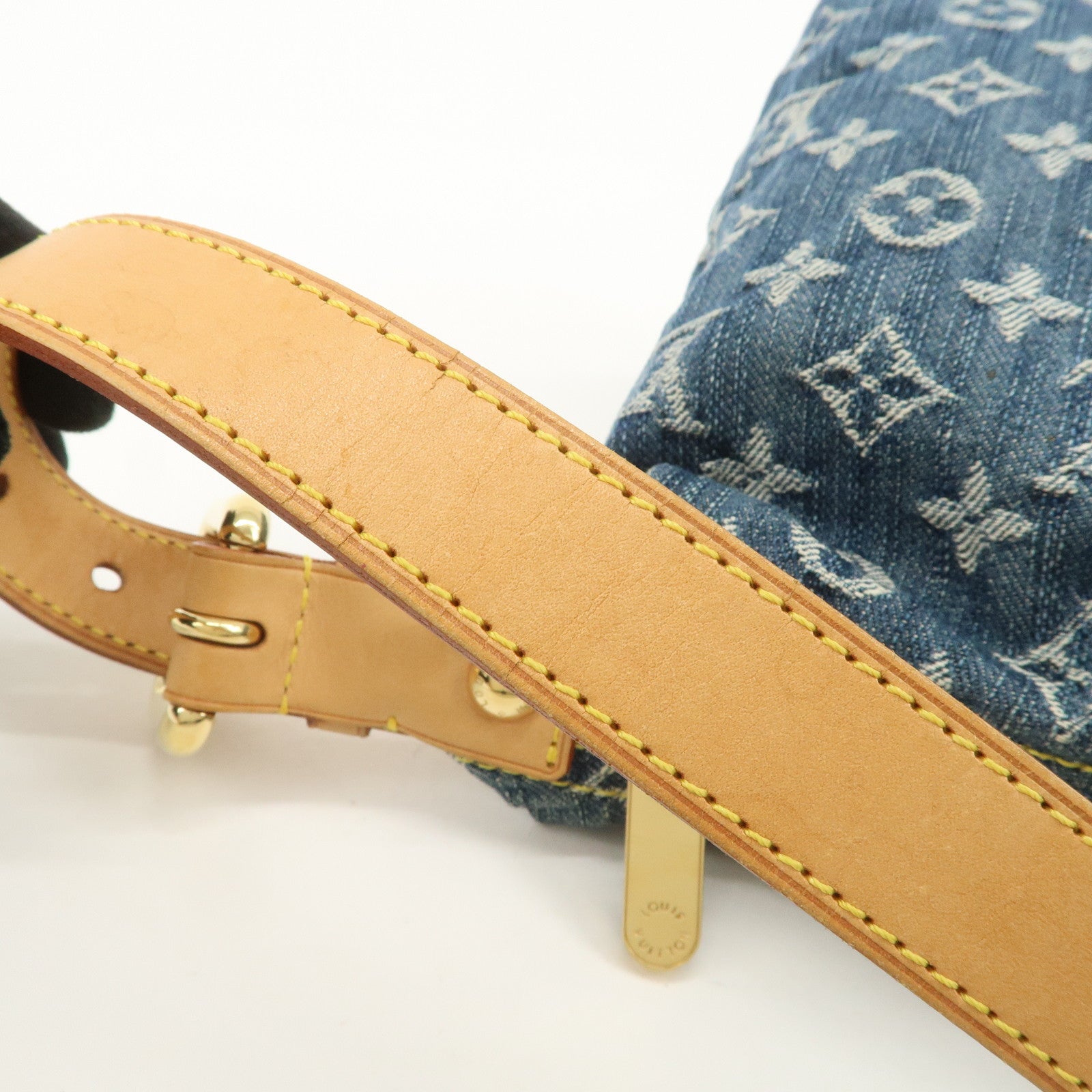 Louis Vuitton Monogram Denim Baggy PM 2Way Bag Shoulder Bag M95049