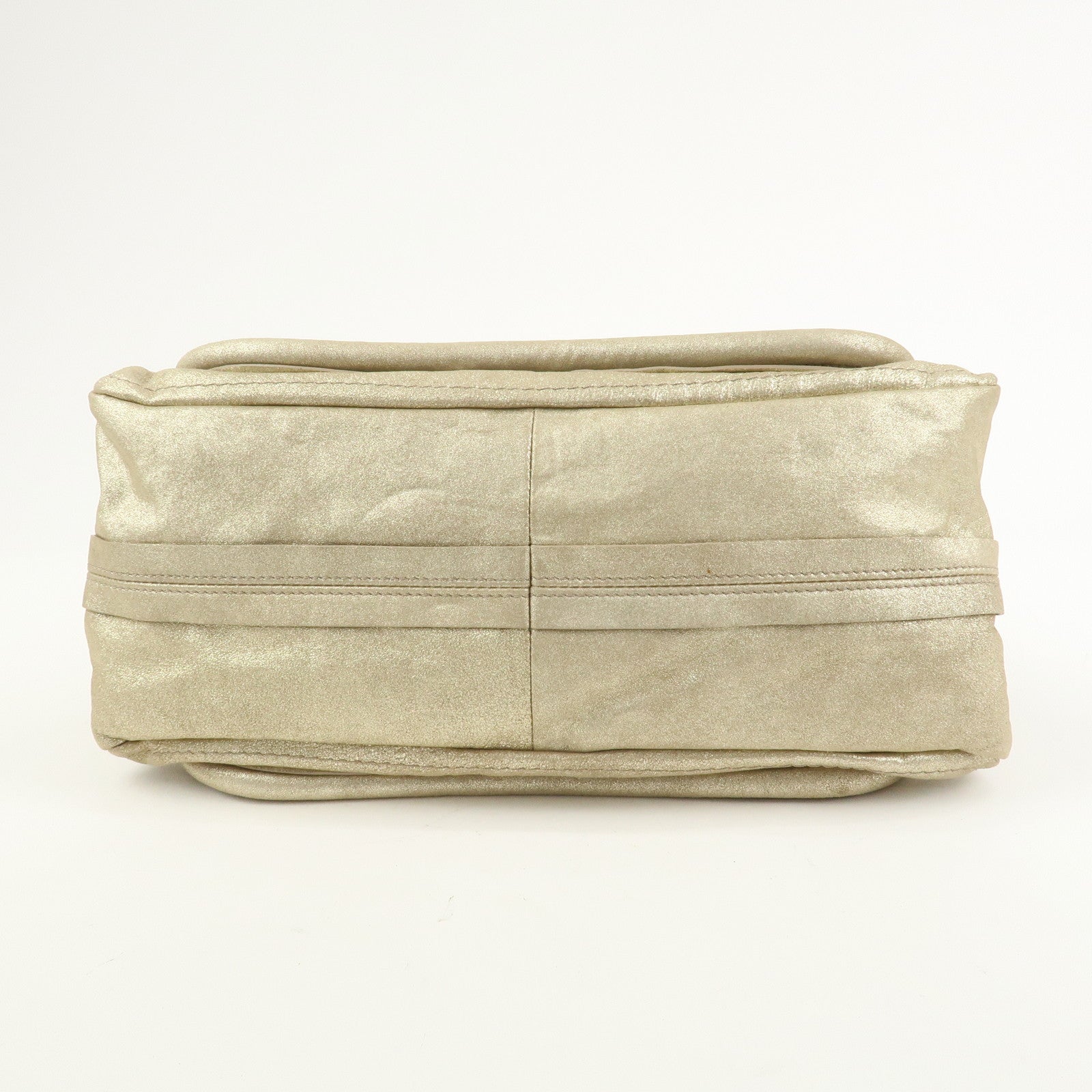 Chloe Paraty Leather 2Way Bag Hand Bag Shoulder Bag Gold 041056-09