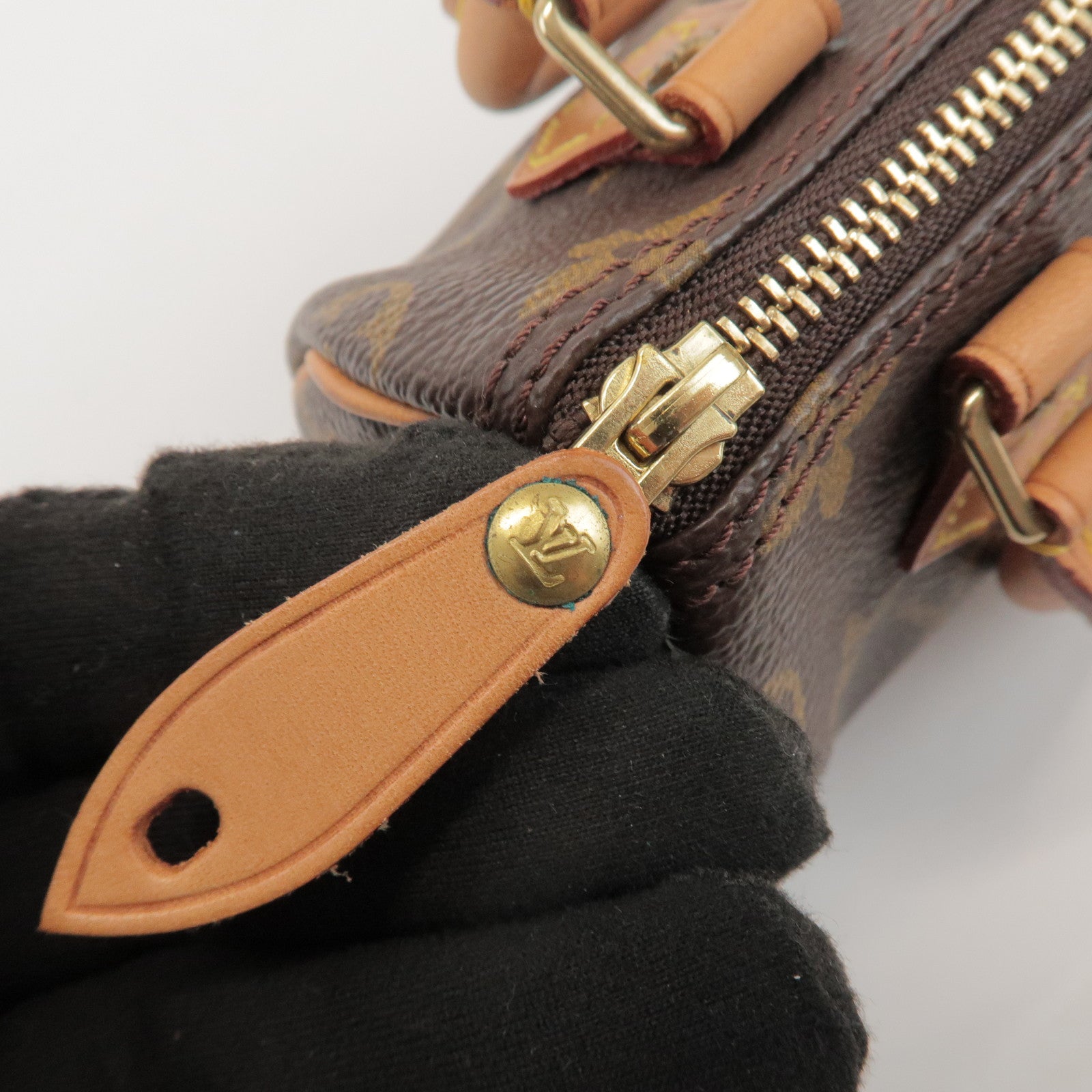 Louis Vuitton Monogram Mini Speedy Hand Bag & Shoulder Strap M41534