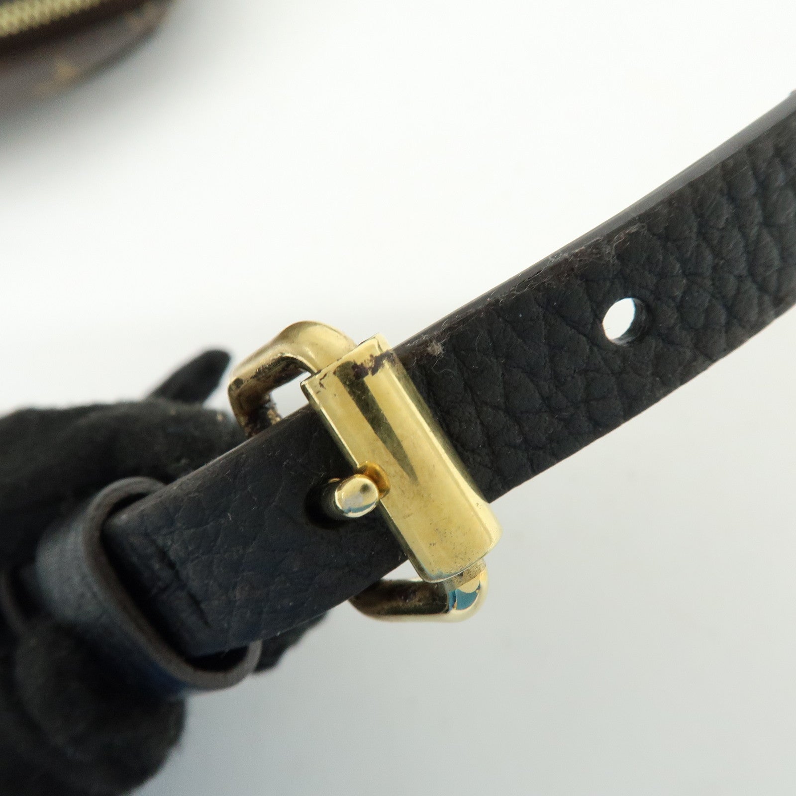 Louis Vuitton Monogram Canvas Leather Retiro Hand Bag Brown M50058