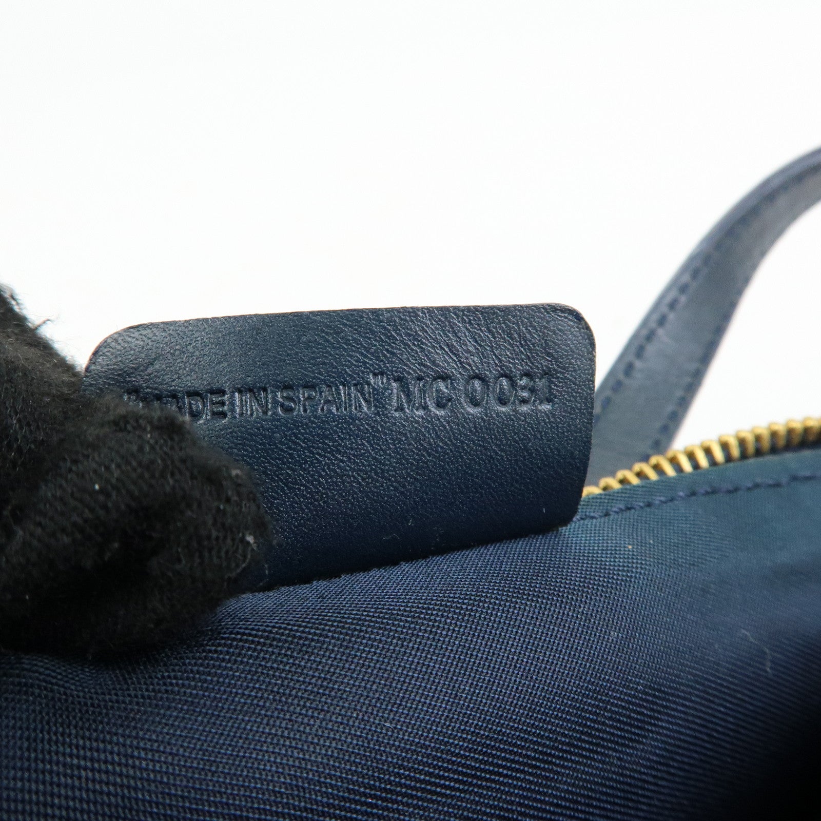 Christian Dior Trotter Jacguard Leather Saddle Bag Pouch Navy