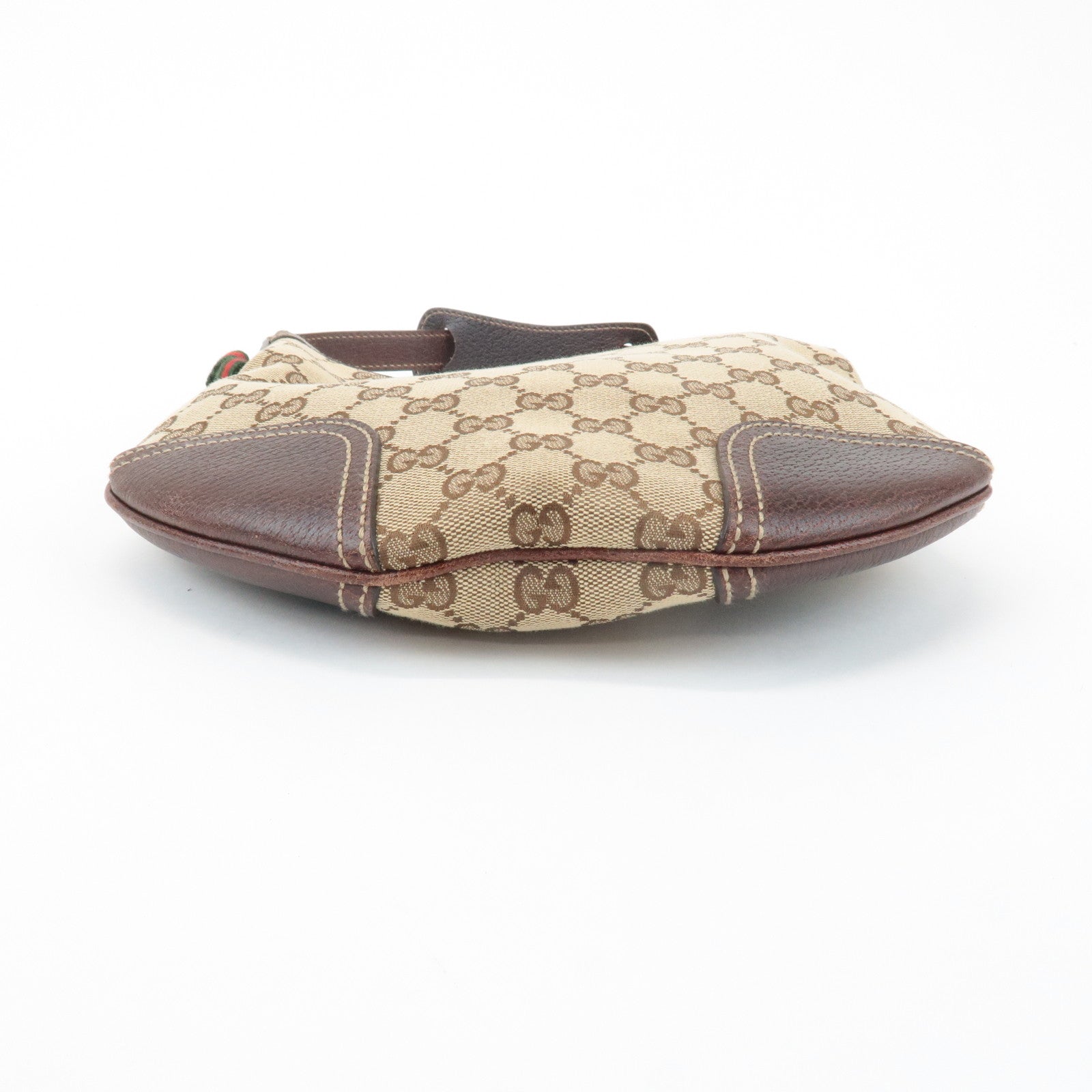 GUCCI Sherry Princy GG Canvas Leather Shoulder Bag Beige Brown 162895 Used