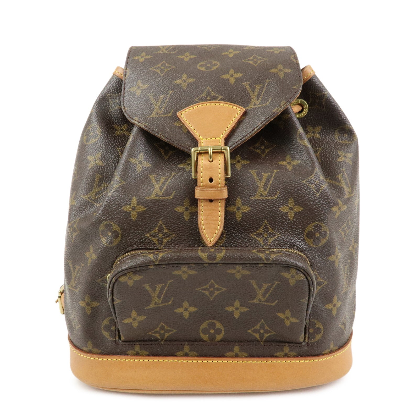 Louis Vuitton Monogram Montsouris MM Backpack Rucksack Brown M51136