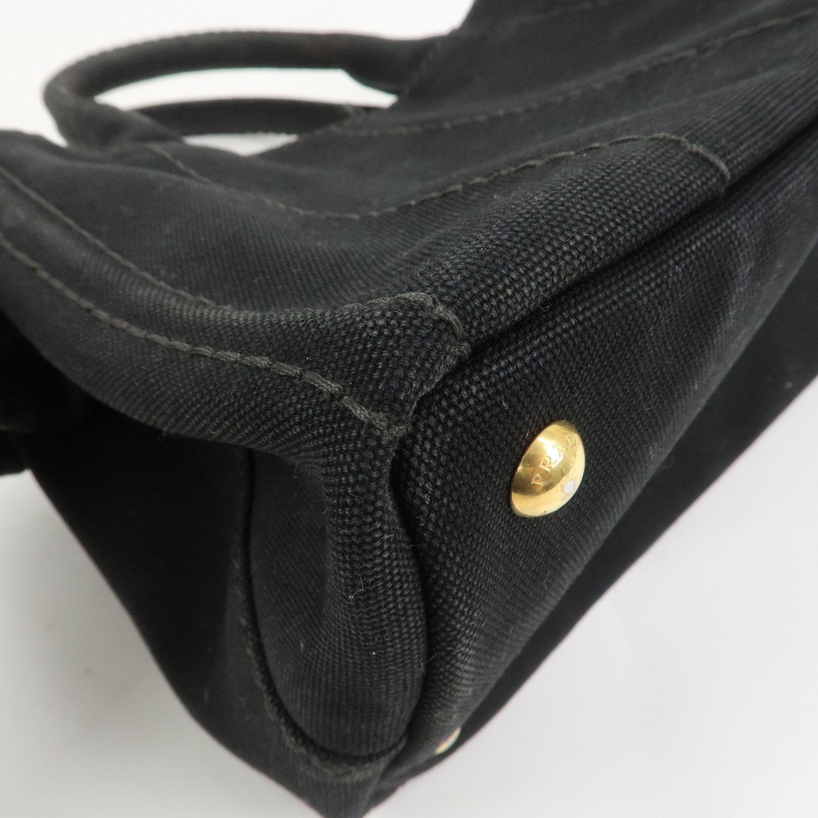 PRADA Canapa Mini Canvas 2Way Bag Hand Bag Shoulder Bag 1BG439