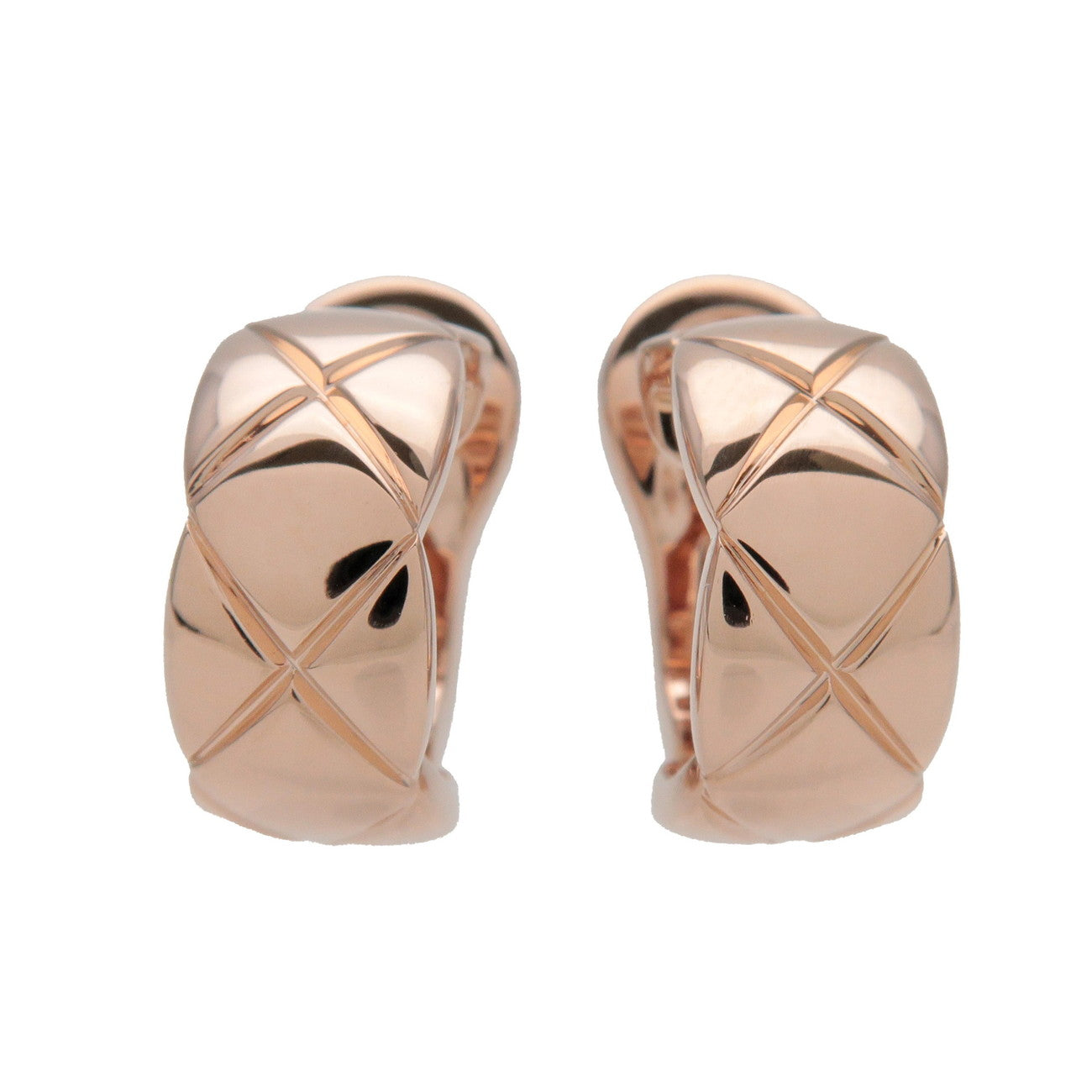 CHANEL COCO Crush Earring K18 750PG Rose Gold J11754
