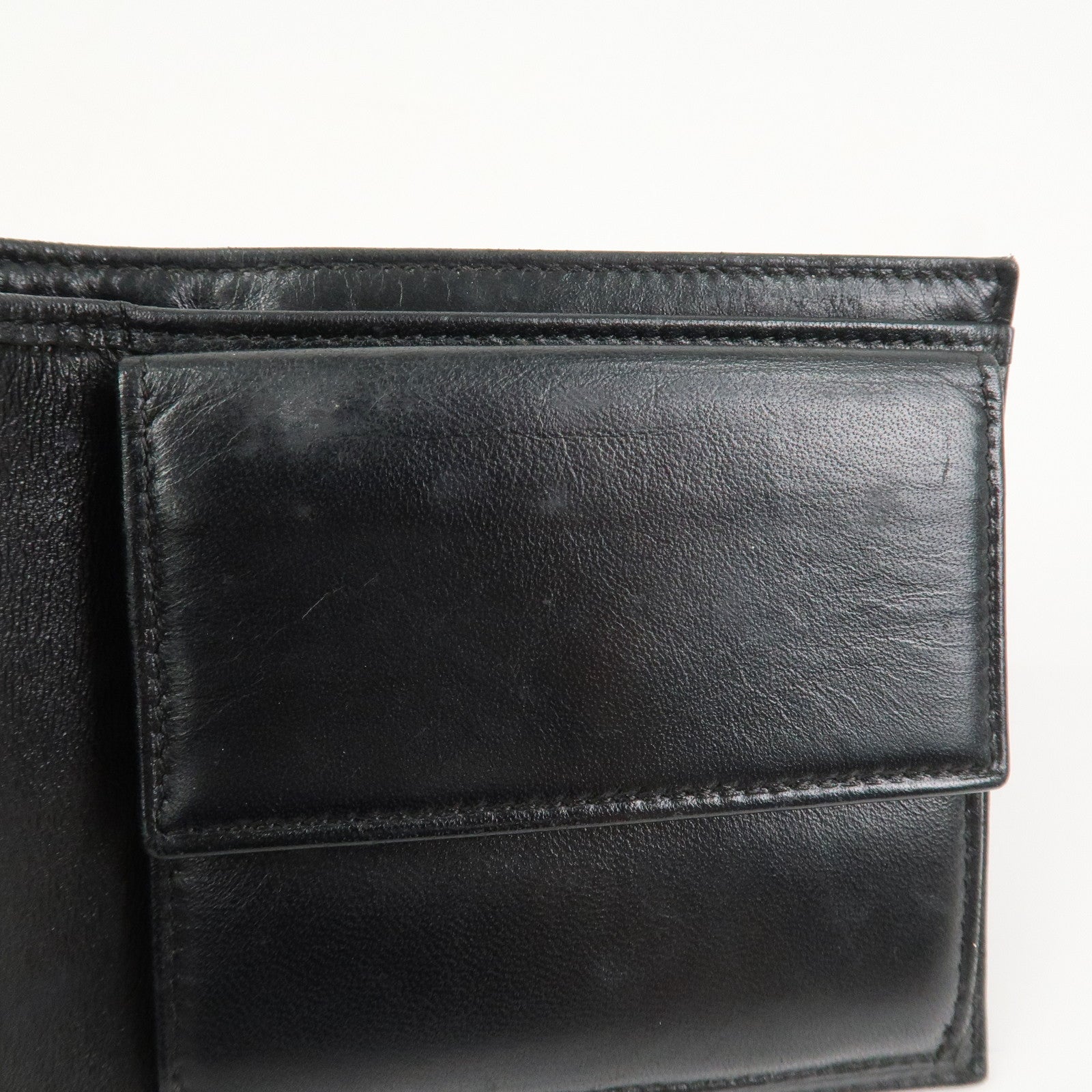 CHANEL New Travel Line Nylon Jacquard Compact Wallet Black A14342
