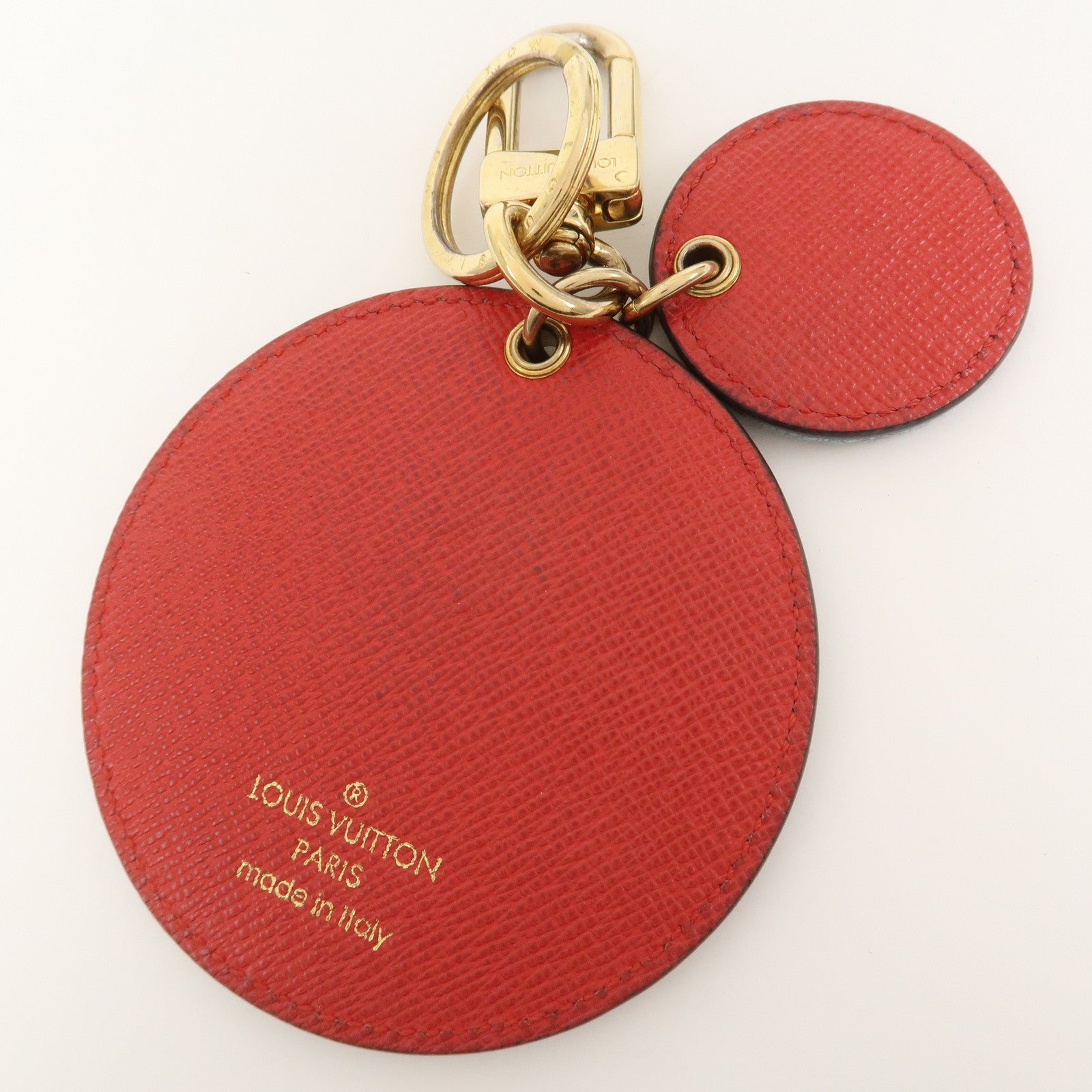 Louis Vuitton Monogram Porte Cles Denim Patchwork Key Chain M69017