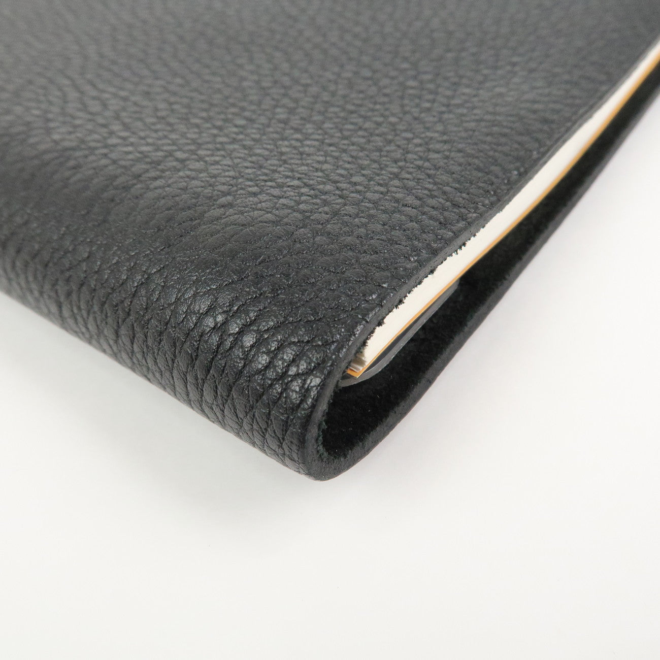 HERMES Togo Leather Ulysse PM Planner Cover □F Stamped Black
