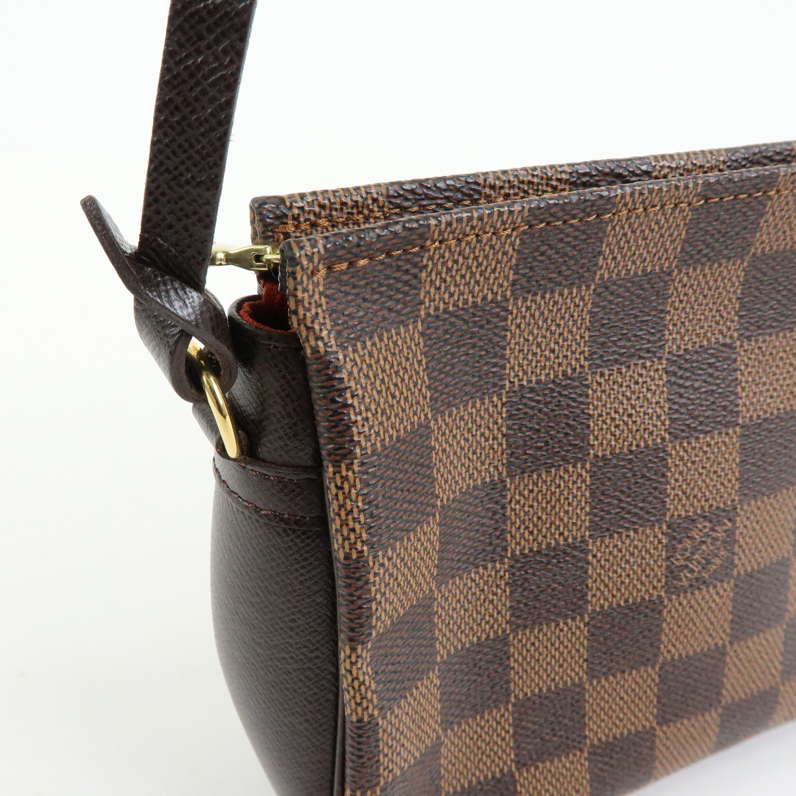Louis Vuitton Damier Trousse Makeup Accessory Pouch Brown N51982