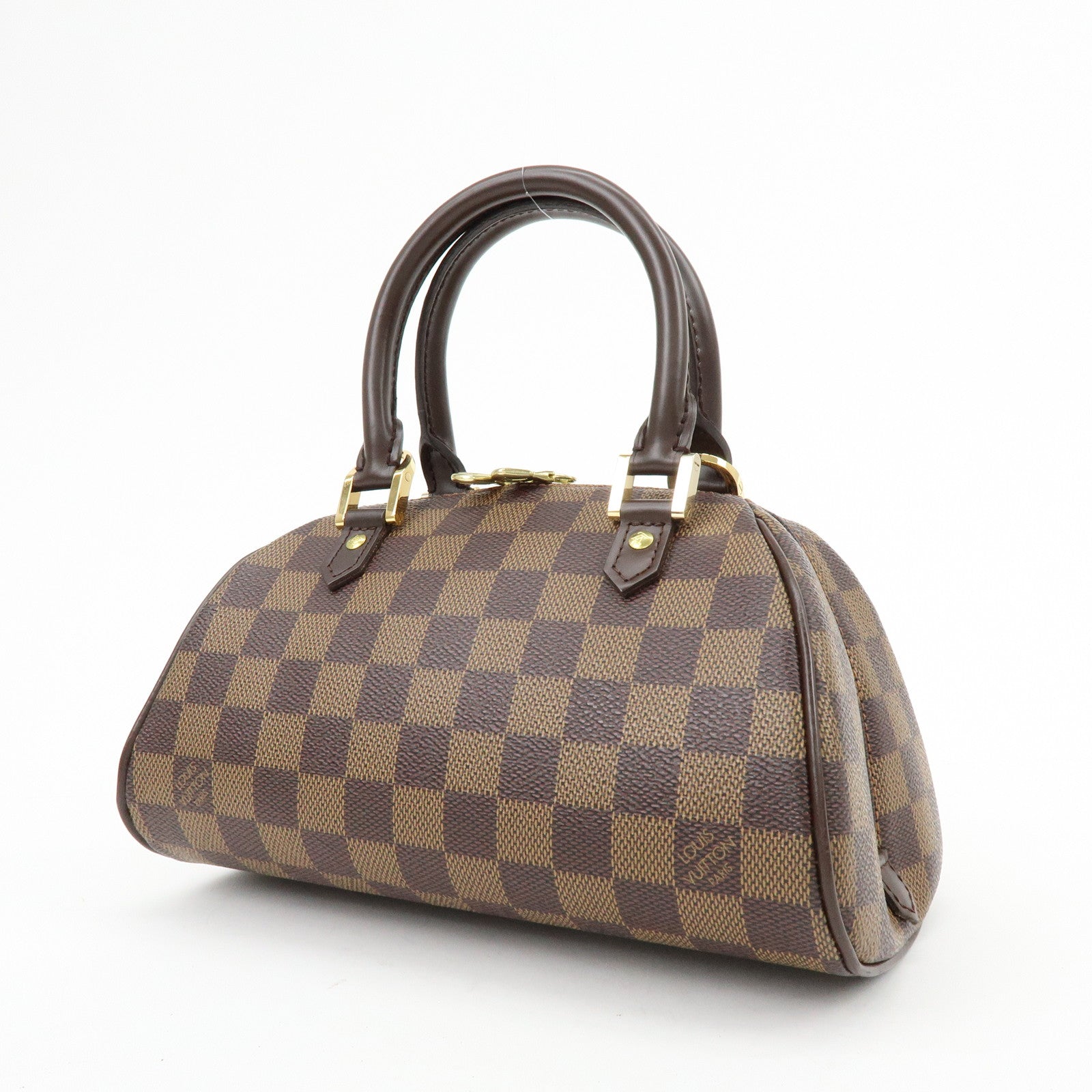 Louis Vuitton Damier Ebene Rivera Mini Hand Bag Brown N41436